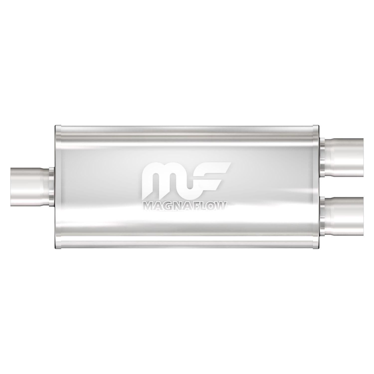 MagnaFlow Exhaust Products Oval Center Dual Exhaust Muffler 12198