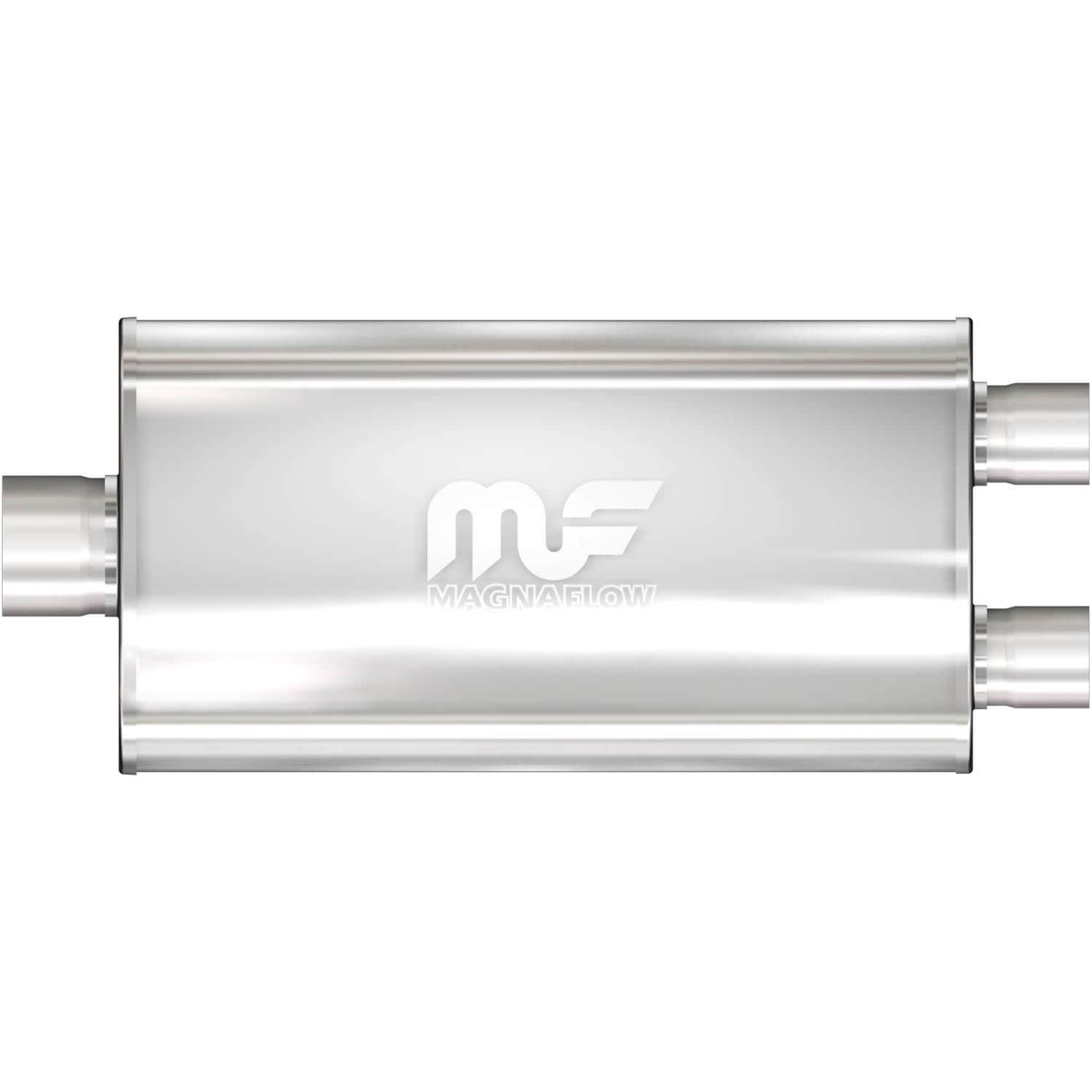 MagnaFlow Exhaust Products Oval Center Dual Exhaust Muffler 12587