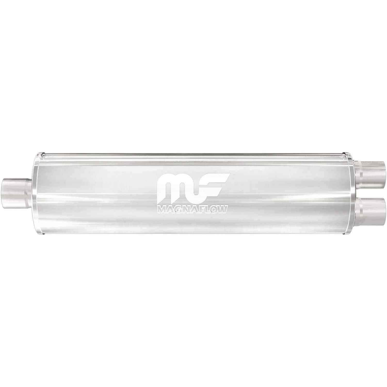 MagnaFlow Center 2.5in Inlet Dual 2.25in Outlet 7in x 27in Round
