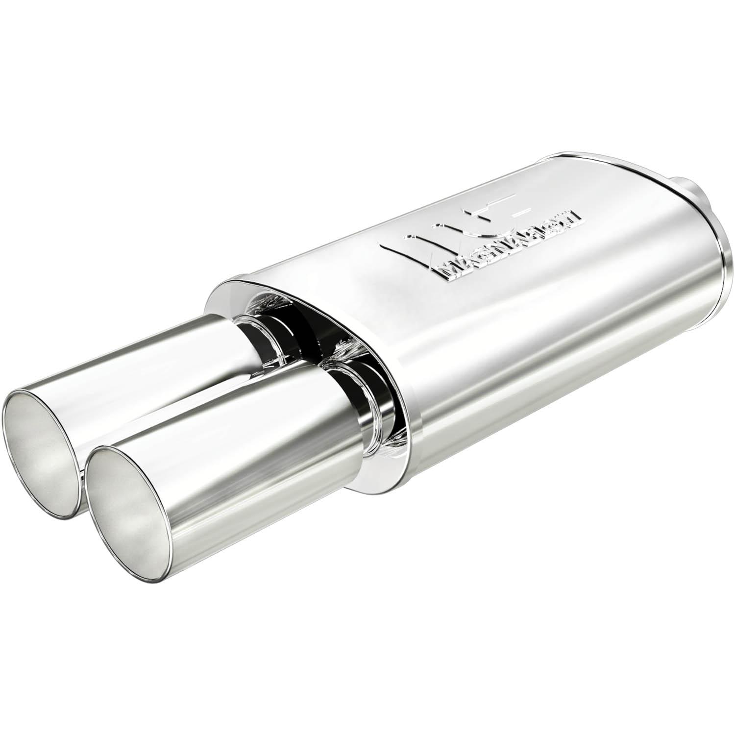 MagnaFlow Exhaust Products Oval Center Dual Exhaust Muffler 14816 ...