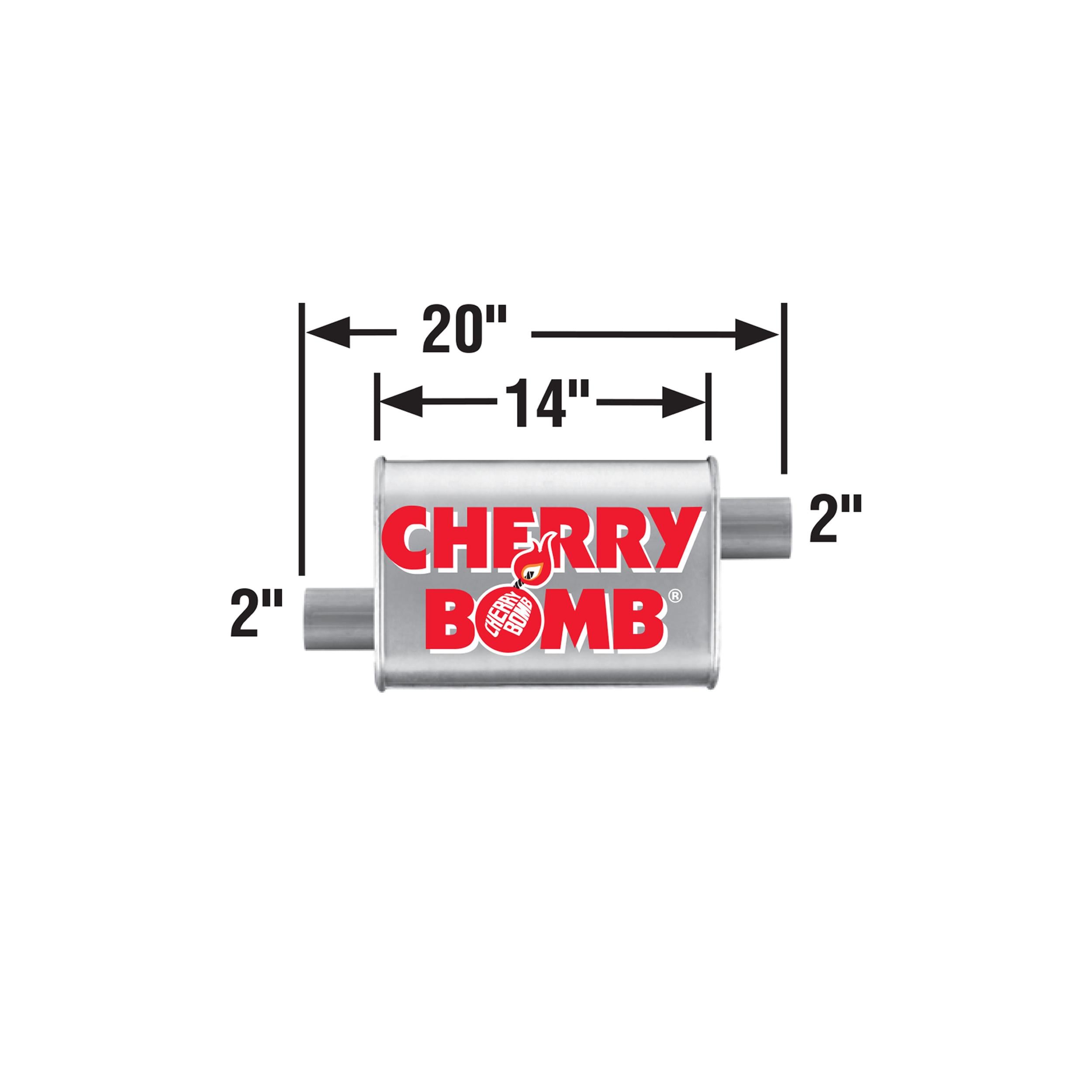Cherry Bomb Exhaust Muffler 16813CB | AutoZone