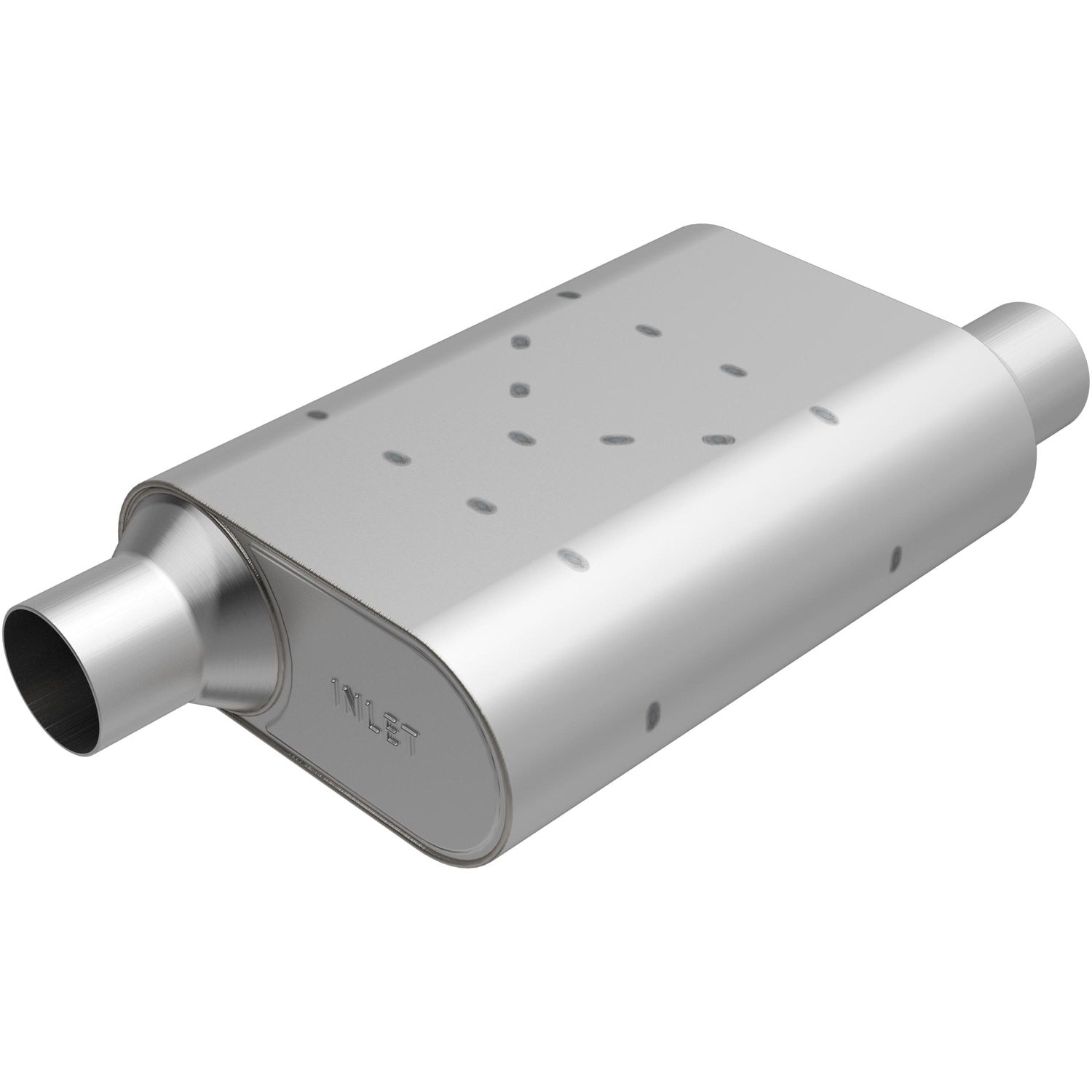 Rumble Exhaust 2 1/2in Offset Inlet and Outlet 4 1/4in x 9 1/2in x