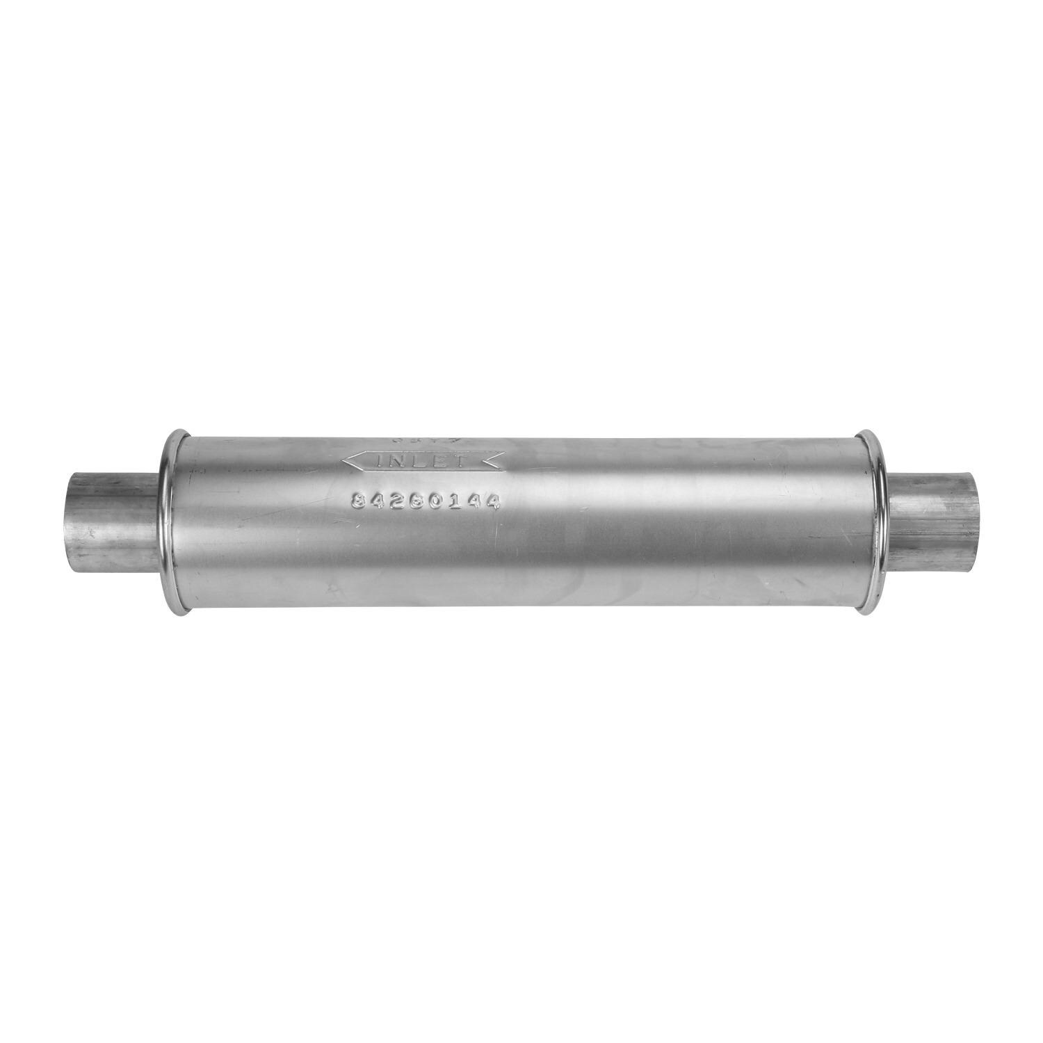 AP Exhaust 1 3/4" In/Out X 3" Body X 18" OAL Glasspack Muffler Resonator – 2pc – 301211S