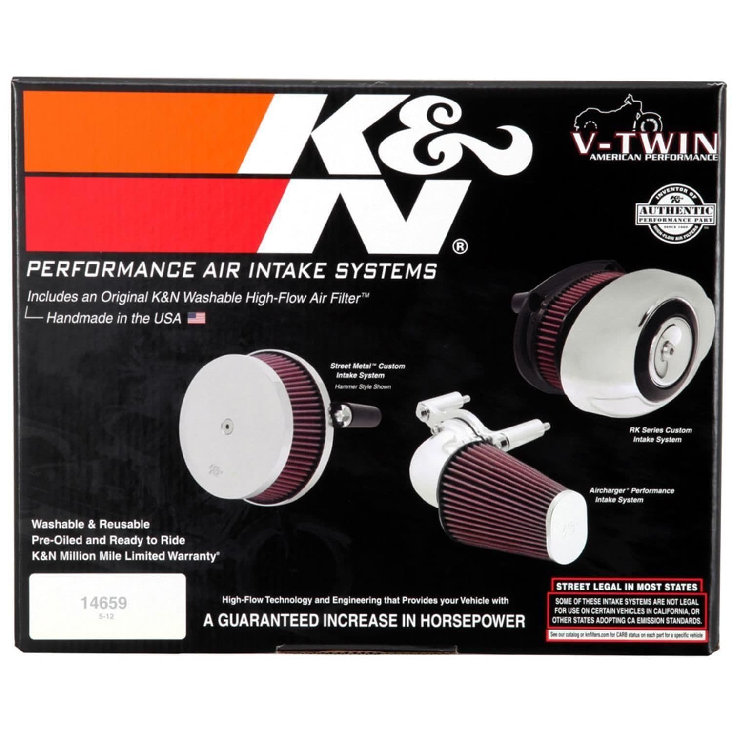 K&N Performance Powersports Air Cleaner Assembly RK-3933B | AutoZone