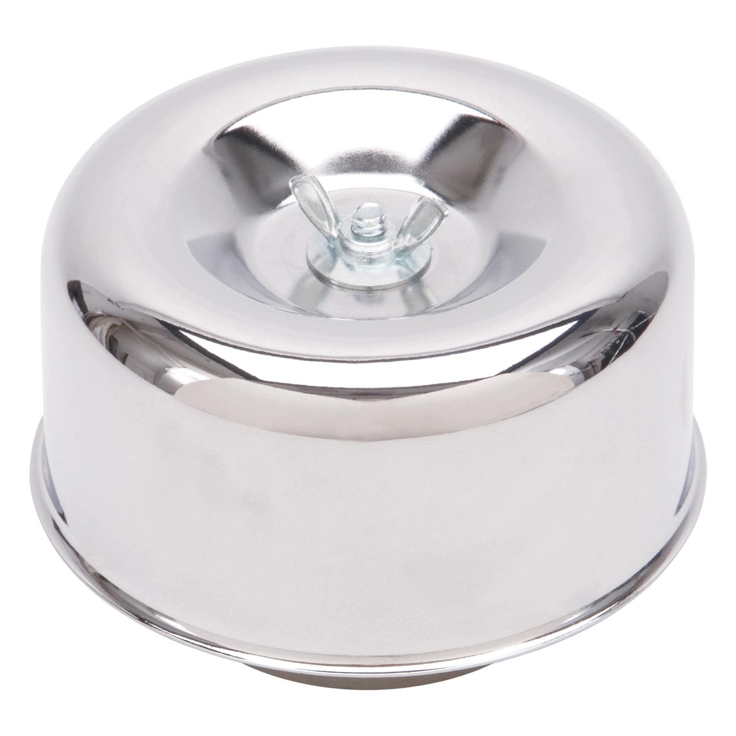 Edelbrock 4.65in Diameter Chrome Steel Top Round 94 Series Paper