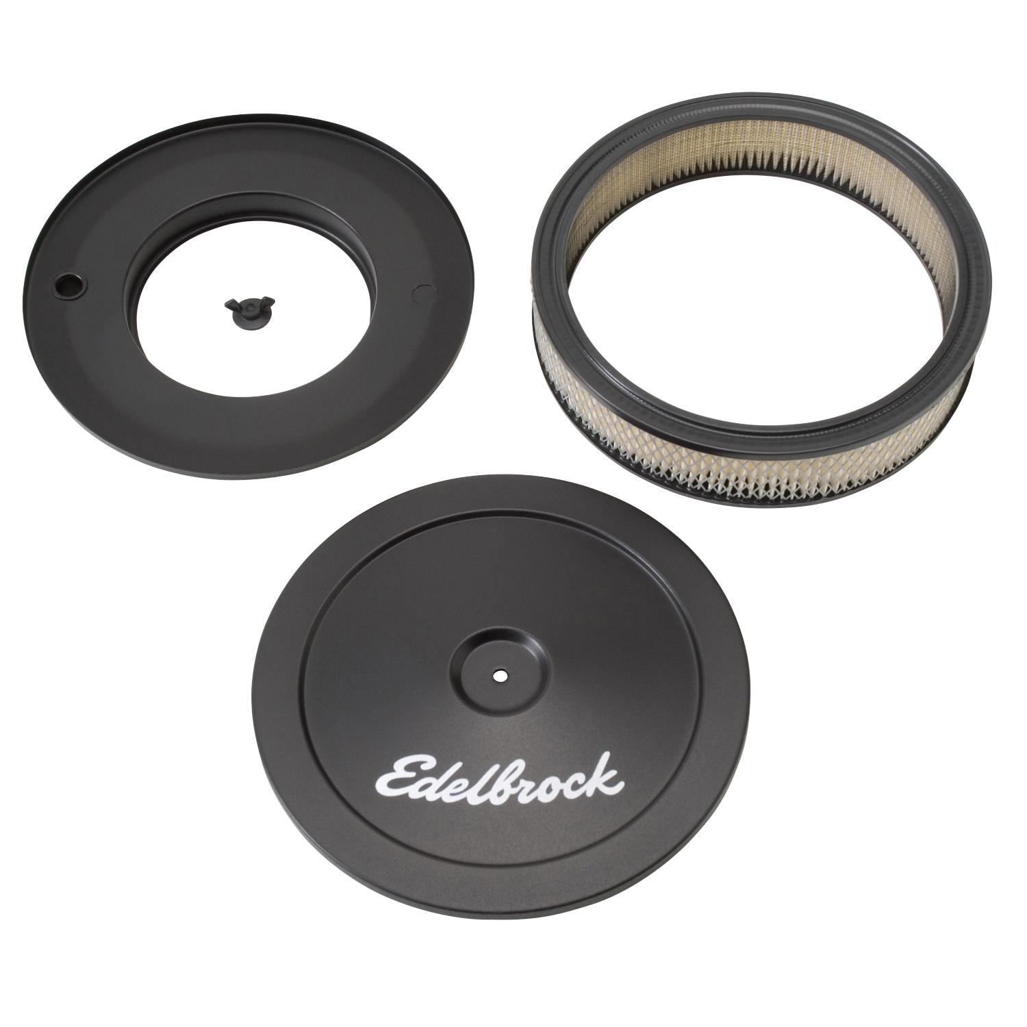 Edelbrock Black 10in Air Cleaner | AutoZone