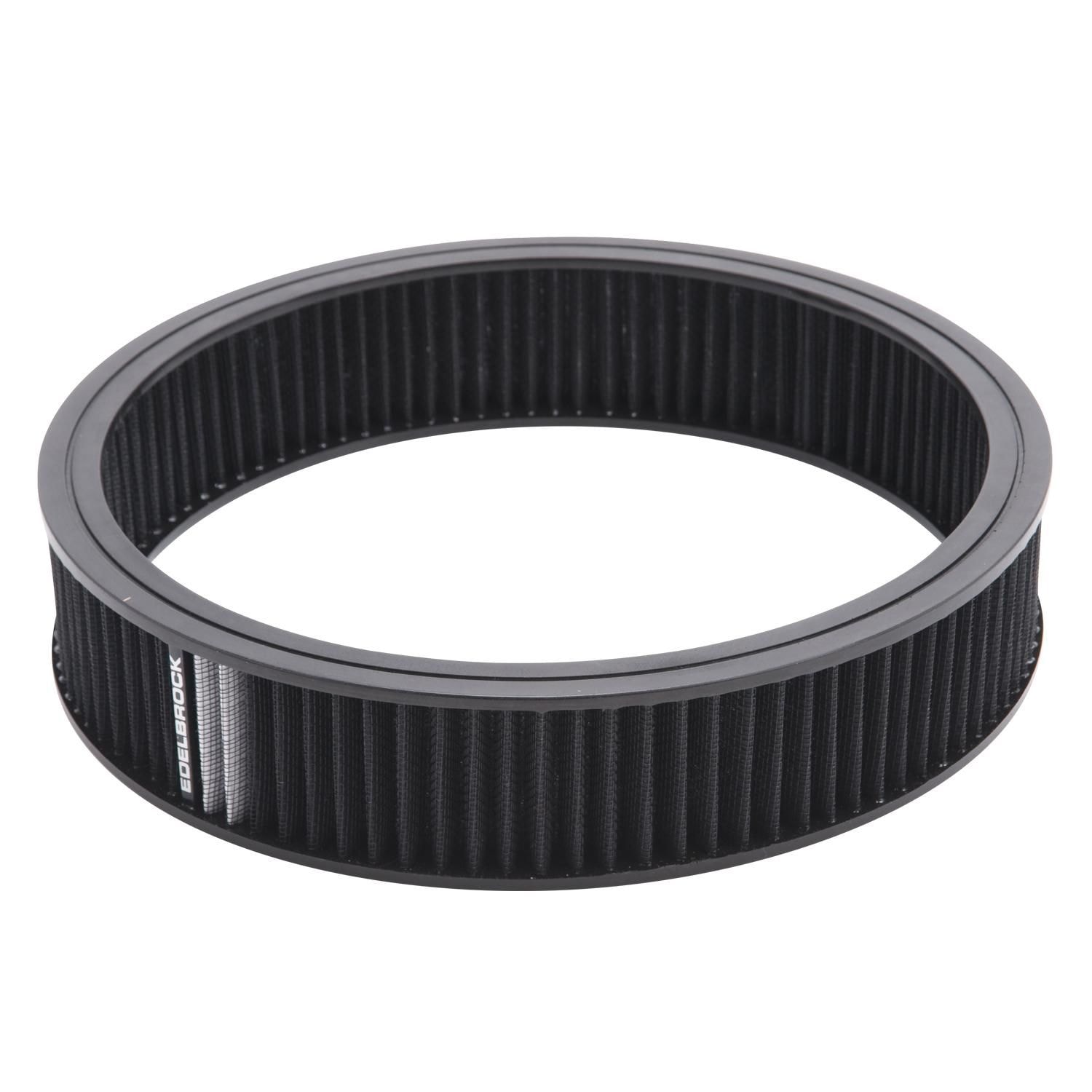 Edelbrock 14 in. Black Round Pro Flo Air Cleaner Element Only