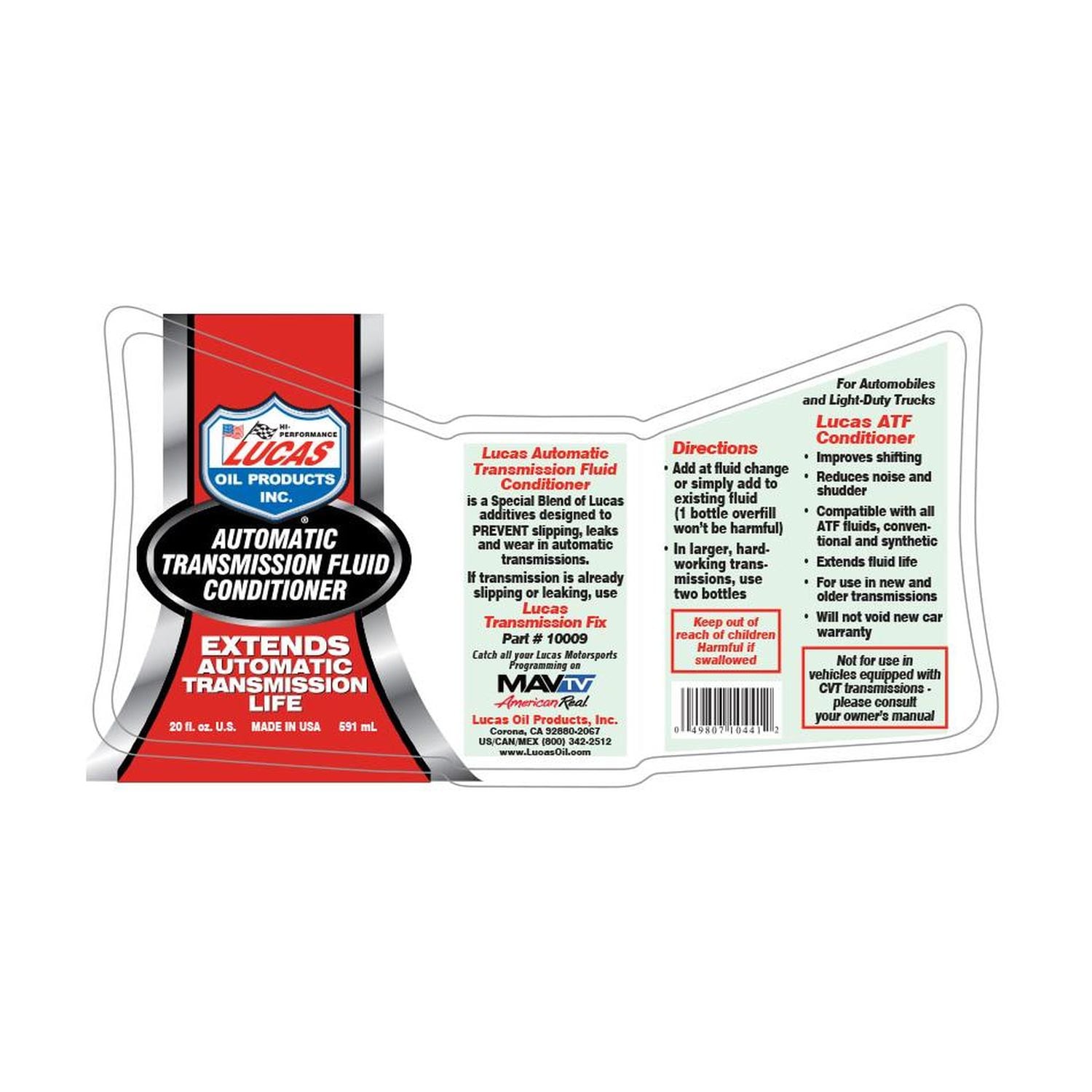 Lucas Oil Products Automatic Transmission Fluid Conditioner 20oz