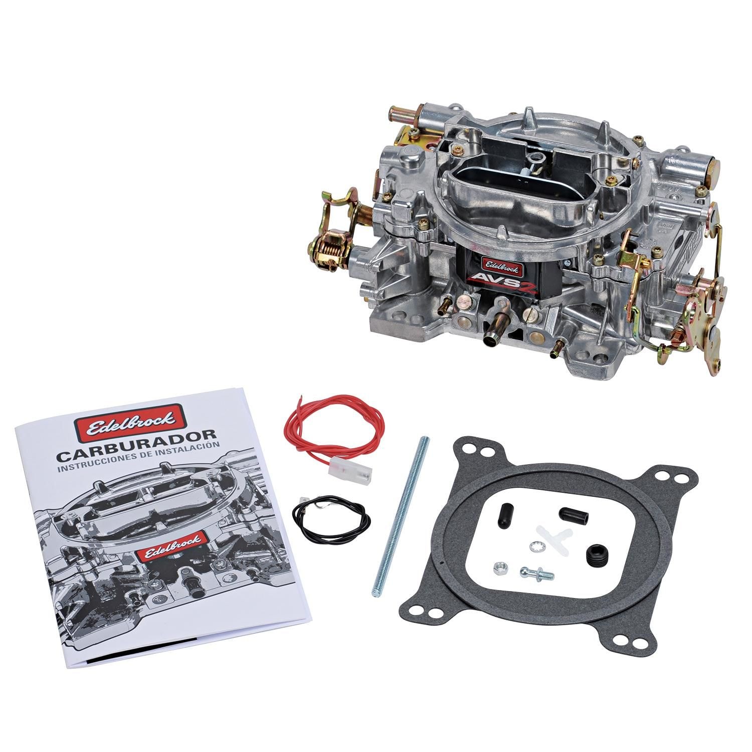 Edelbrock 800 CFM with Manual Choke Satin Finish Non-EGR AVS2