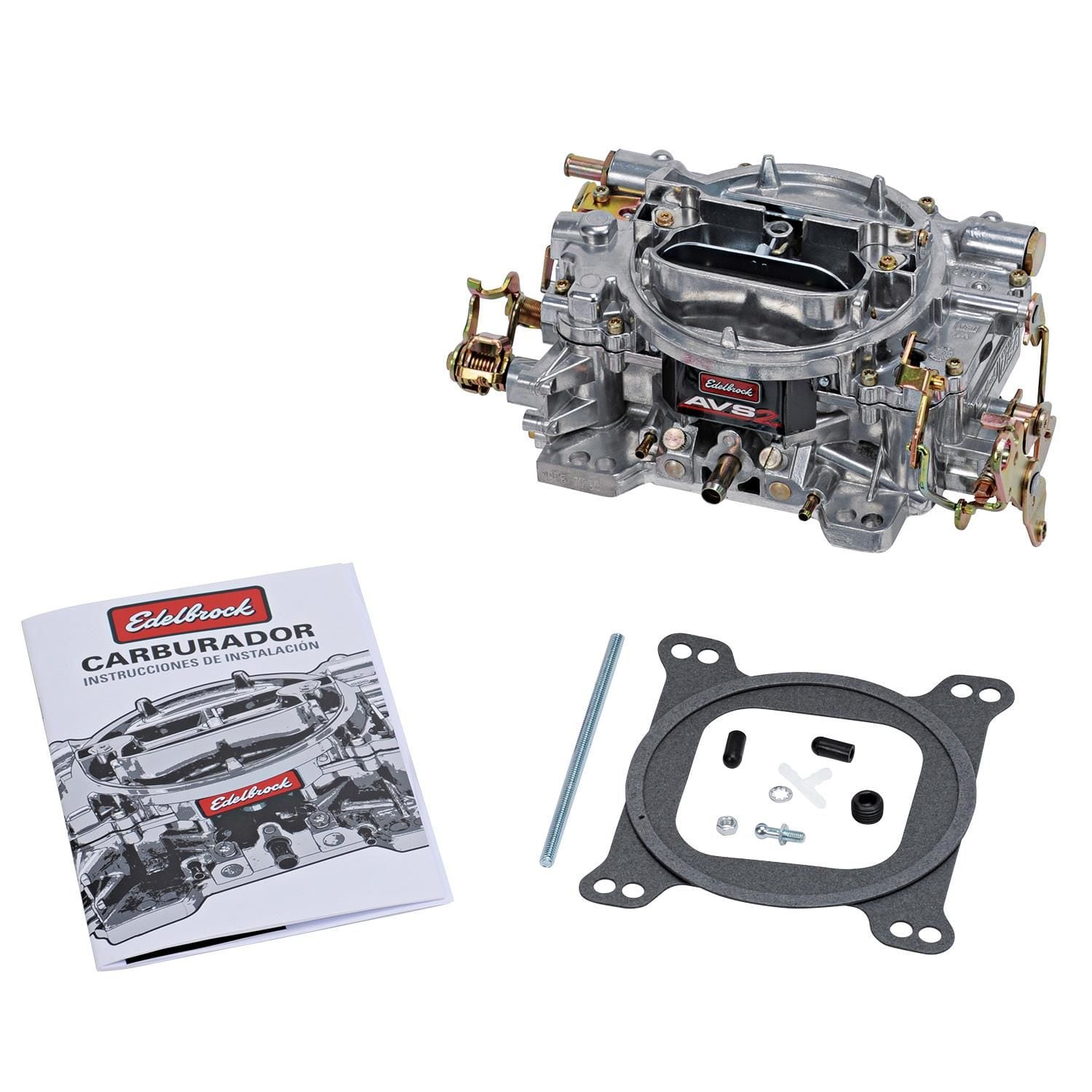 Edelbrock 800 CFM with Manual Choke Satin Finish Non-EGR AVS2