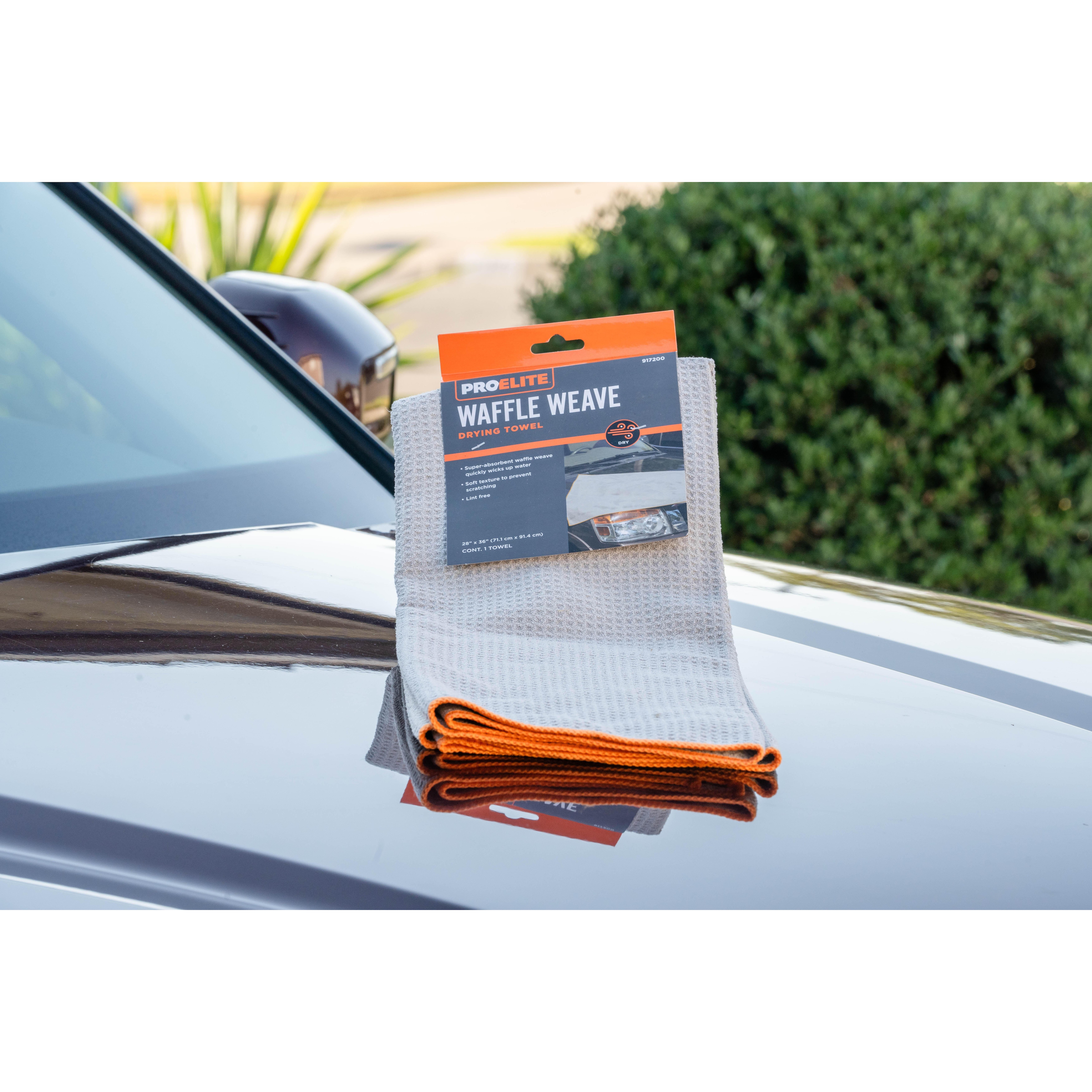 ProElite Microfiber Waffle Weave Drying Towel | AutoZone