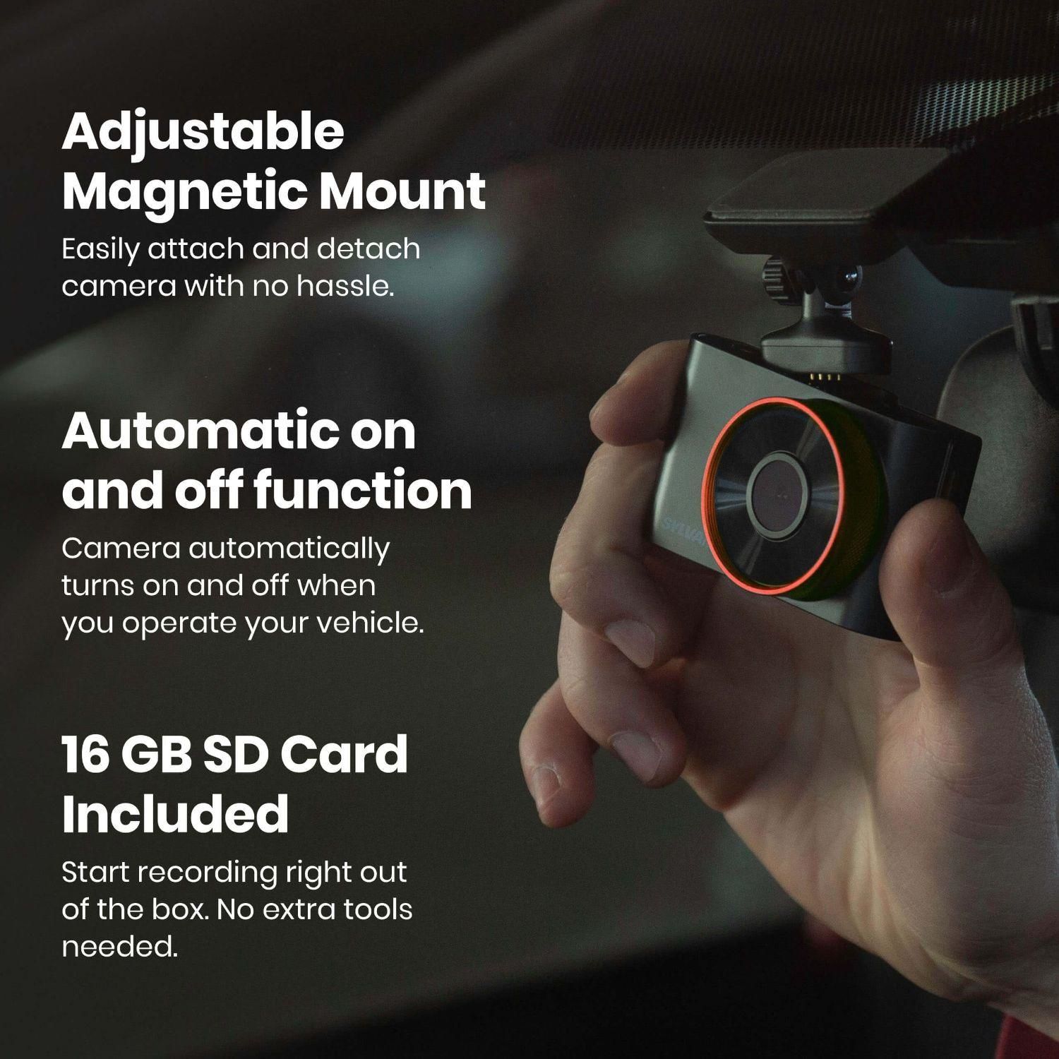 Sylvania 130 Degree View Hd 1296P Roadsight Pro Dash Camera