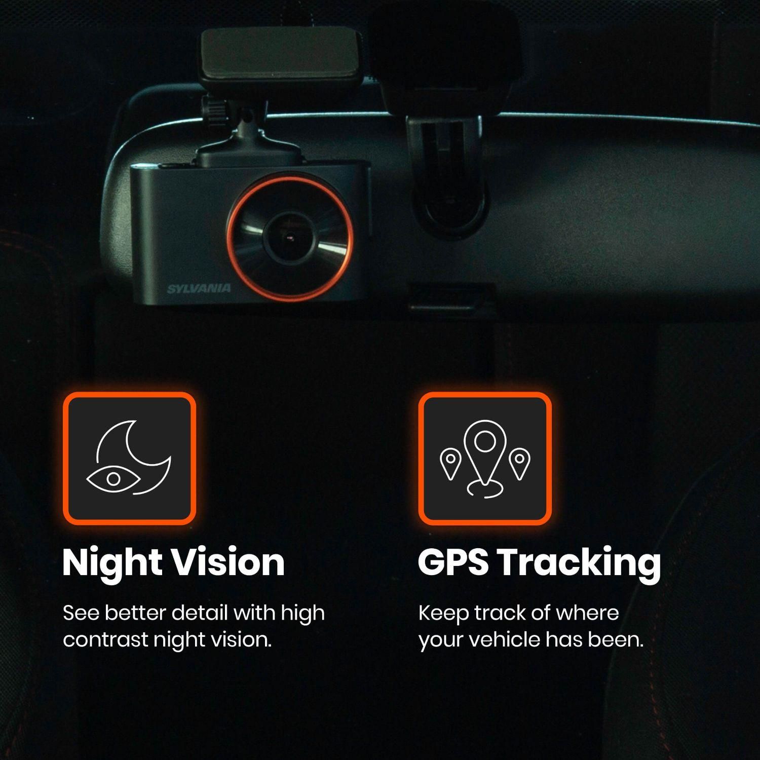 Sylvania 130 Degree View Hd 1296P Roadsight Pro Dash Camera