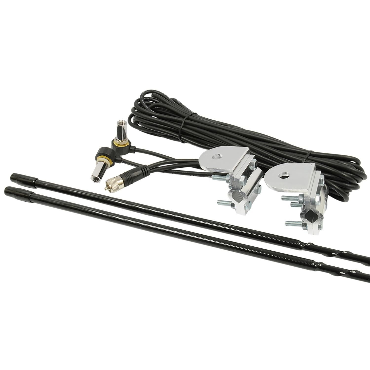 Dual CB Antenna Kit With Black 3' Antennas | Walcott Radio - View #4