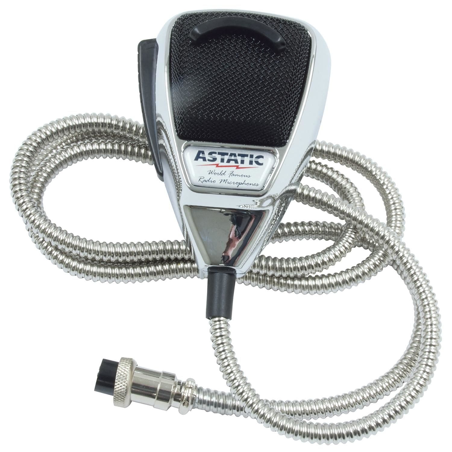 Astatic Chrome 4-Pin Noise Cancelling Microphone | AutoZone