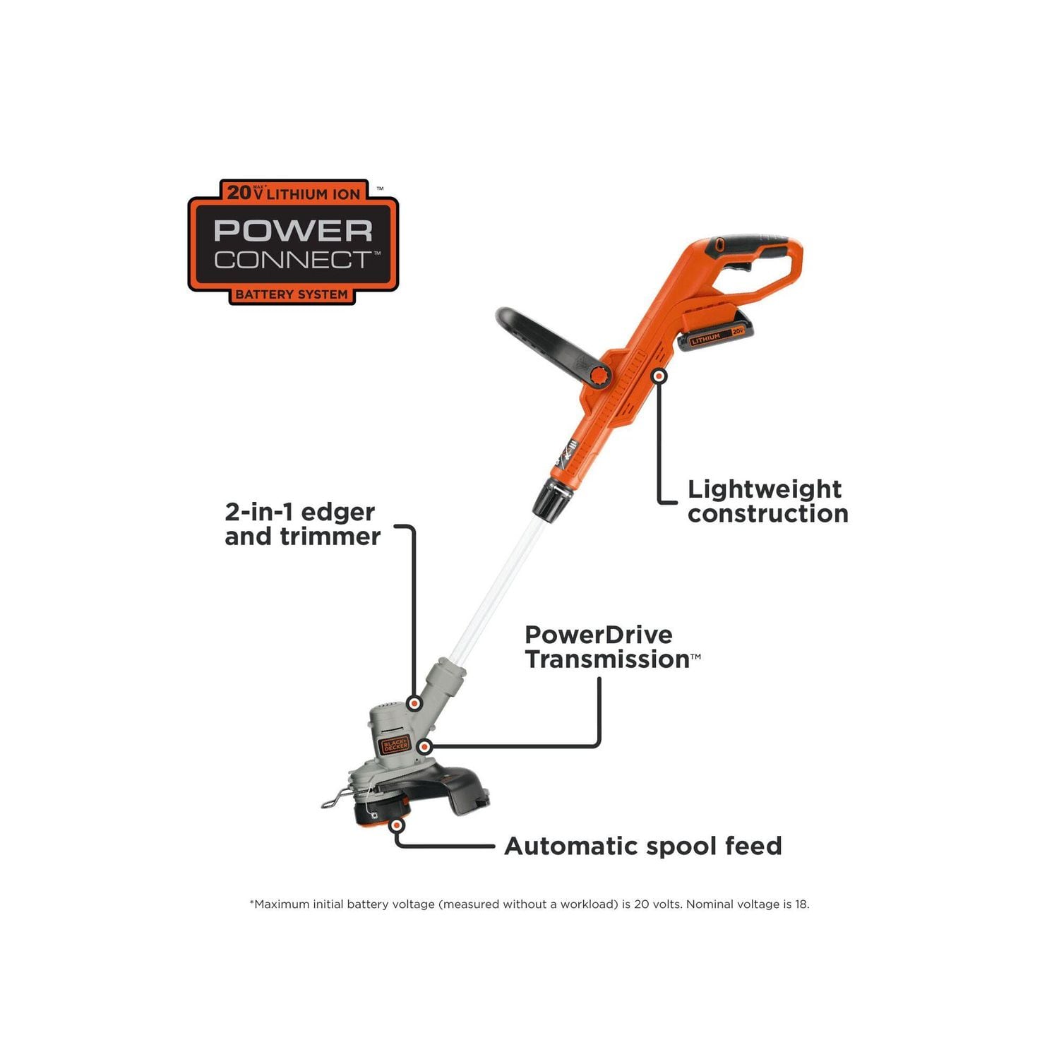 Black+Decker Trimmer Edger - Thumbnail 2
