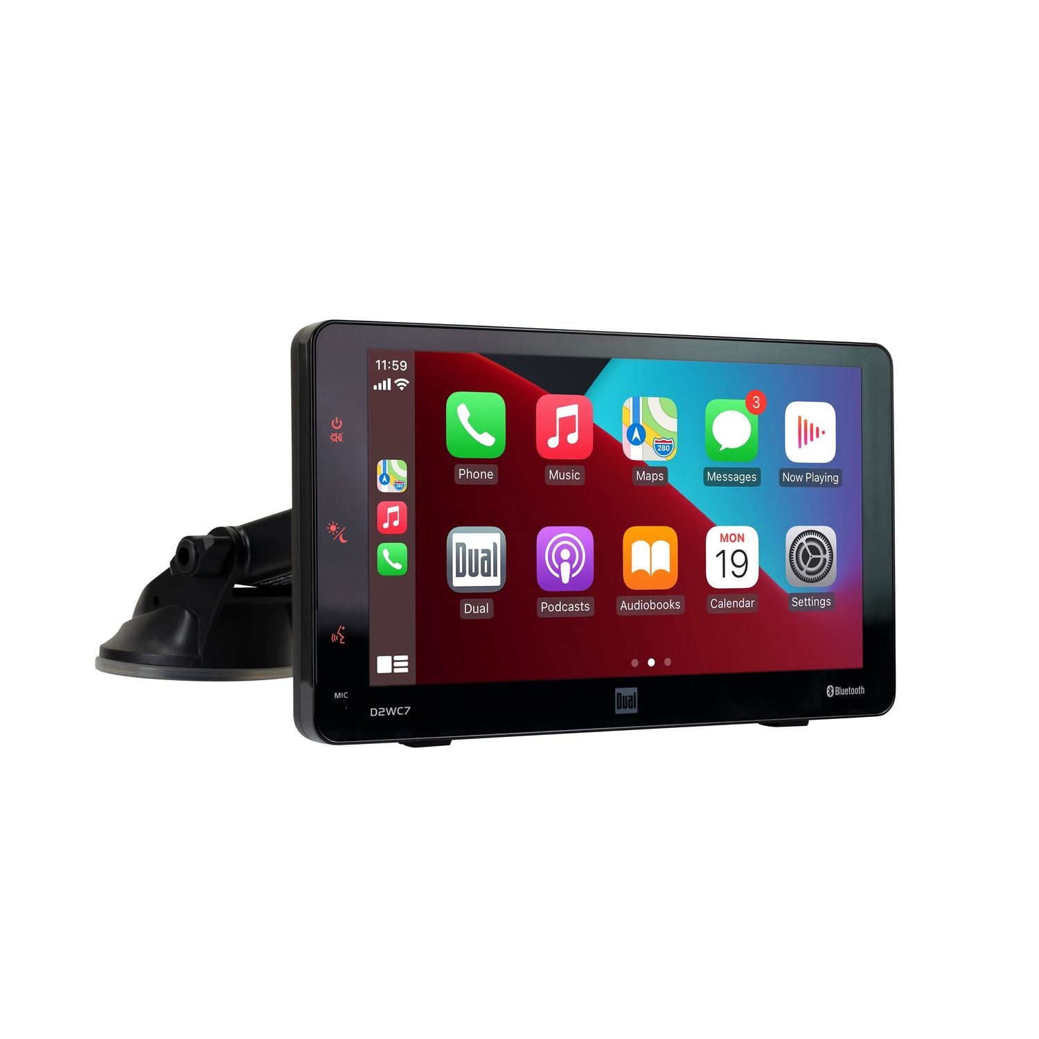Dual Audio 7in On-Dash Receiver Works with Apple CarPlay | AutoZone