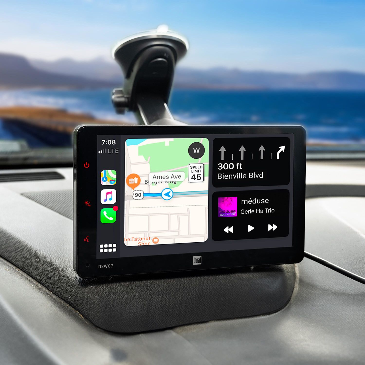Dual Audio 7in On-Dash Receiver Works with Apple CarPlay | AutoZone