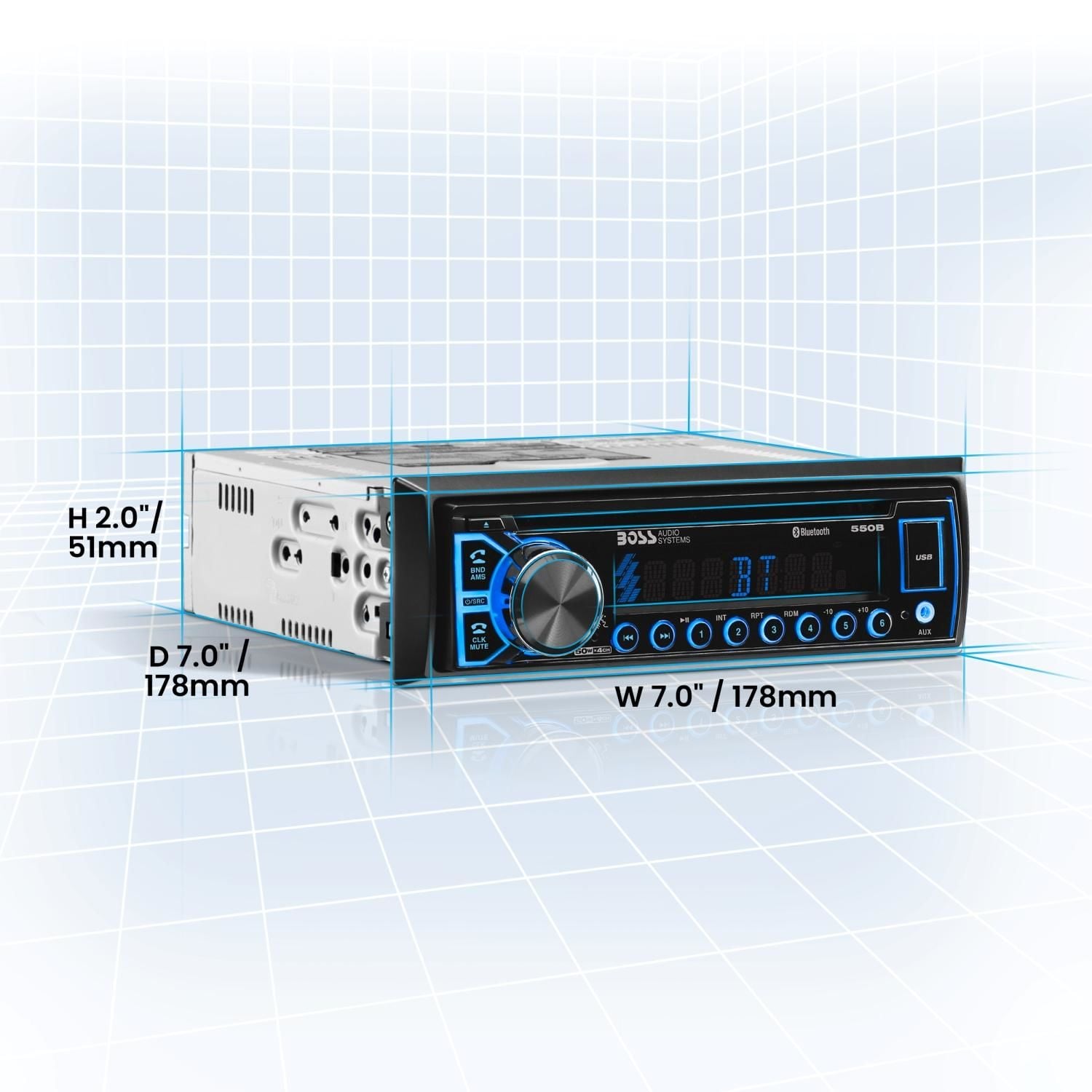 Boss Audio Elite AM/FM Radio Bluetooth, CD, MP3, USB Car Stereo