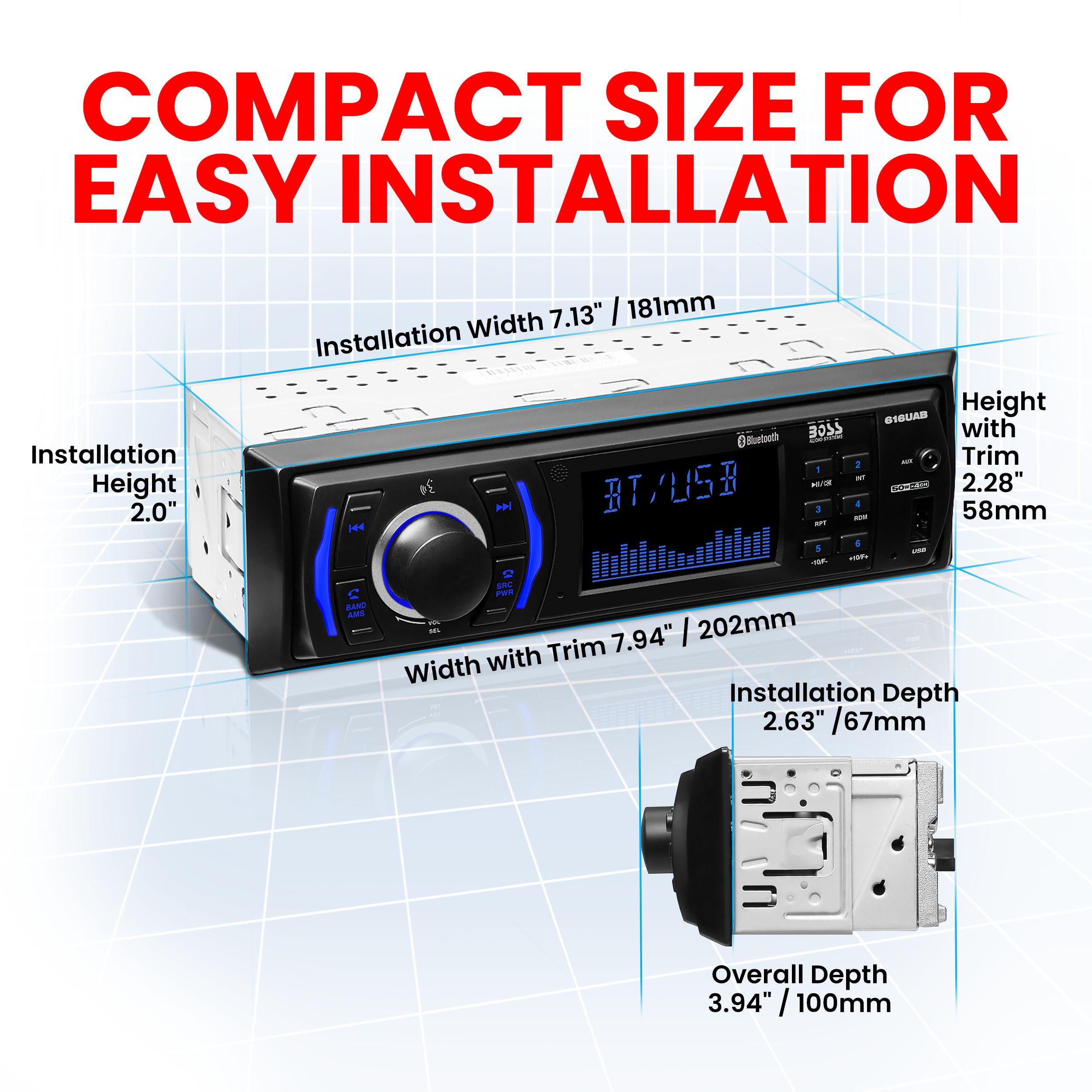Boss Audio AM/FM Bluetooth Receiver | AutoZone
