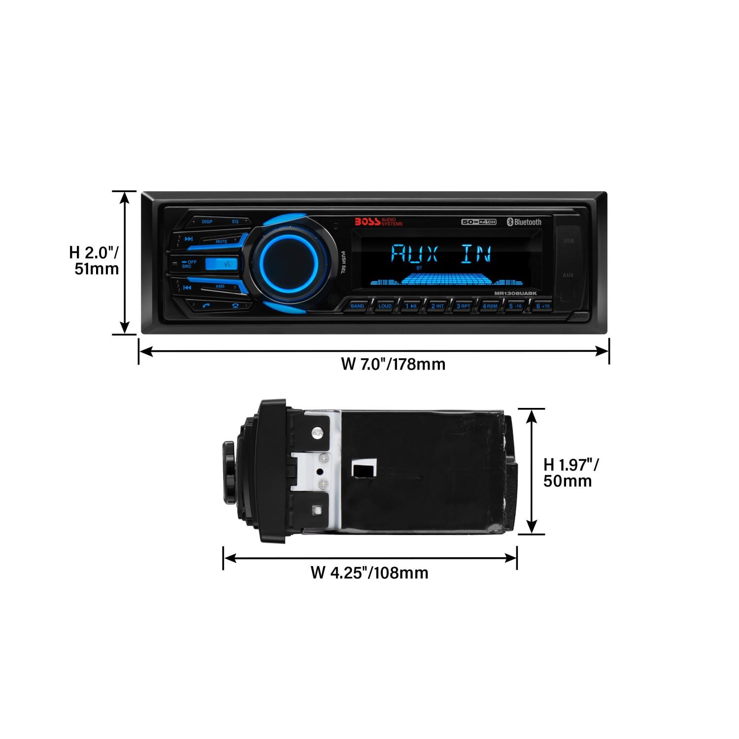 Boss Audio AM/FM Black Marine Bluetooth Receiver | AutoZone