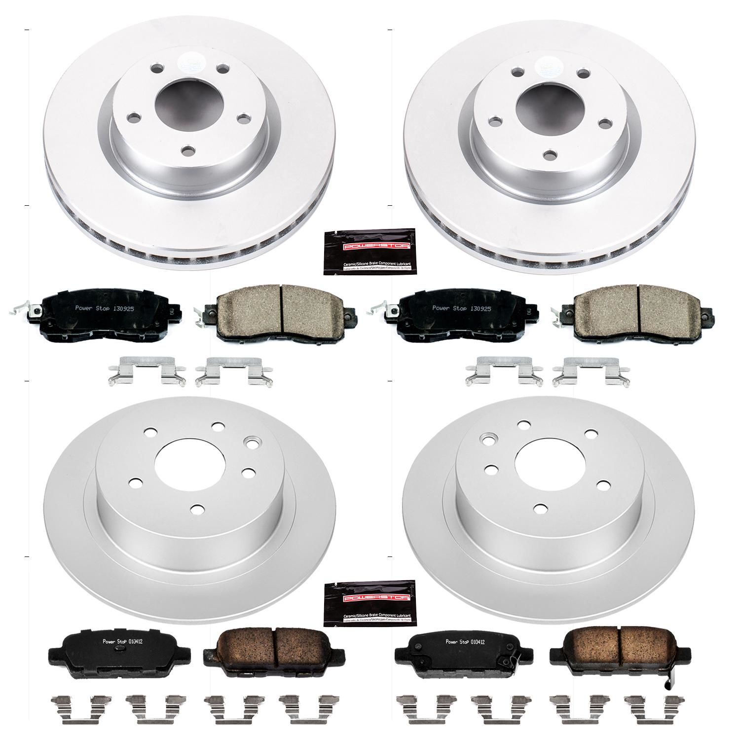 フルセット ヘンロン Professional Ver レオパルト 激安価格 PowerStop Performance Brake Pads / Rotors Kit CRK6495 | AutoZone