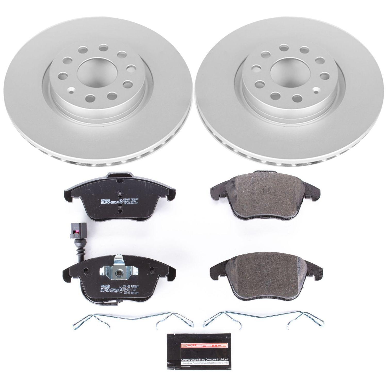 Euro-Stop Performance Brake Pads / Rotors Kit ESK2963 for Volkswagen Passat