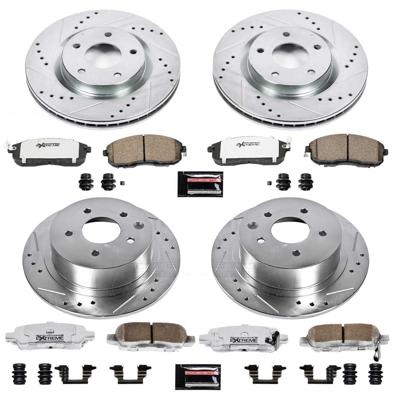 PowerStop Performance Brake Pads / Rotors Kit K4475-26 for Nissan Sentra