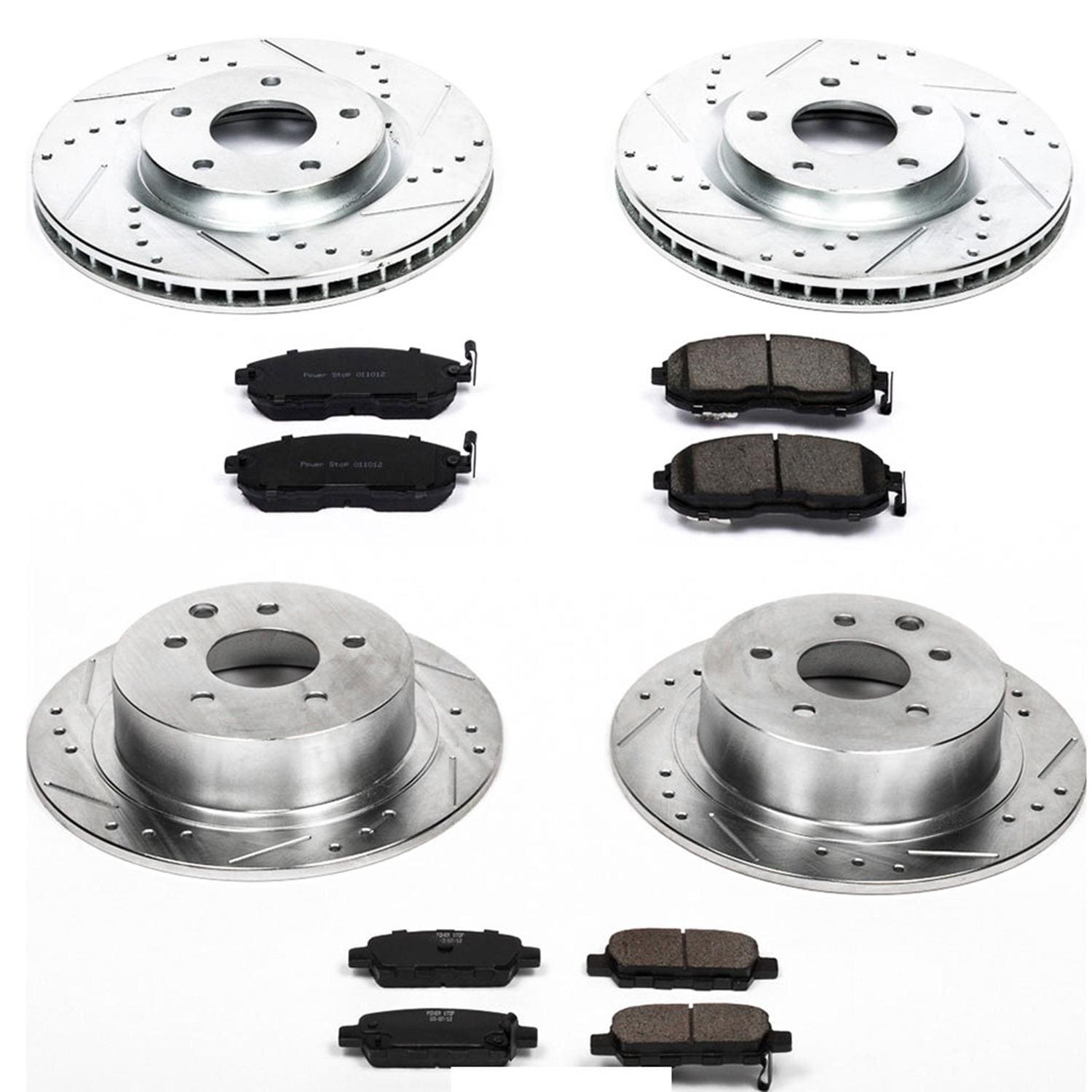 PowerStop Performance Brake Pads / Rotors Kit K4475 for Nissan Sentra