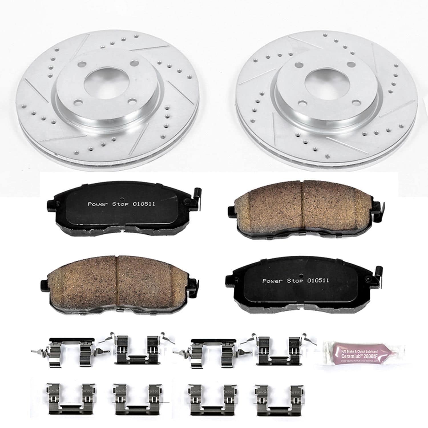 PowerStop Performance Brake Pads / Rotors Kit K5817 for Nissan Sentra