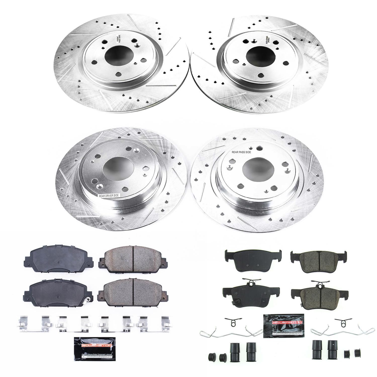 LA600タント 神風 BRAKE SYSTEM PowerStop Performance Brake Pads / Rotors Kit K8166 | AutoZone