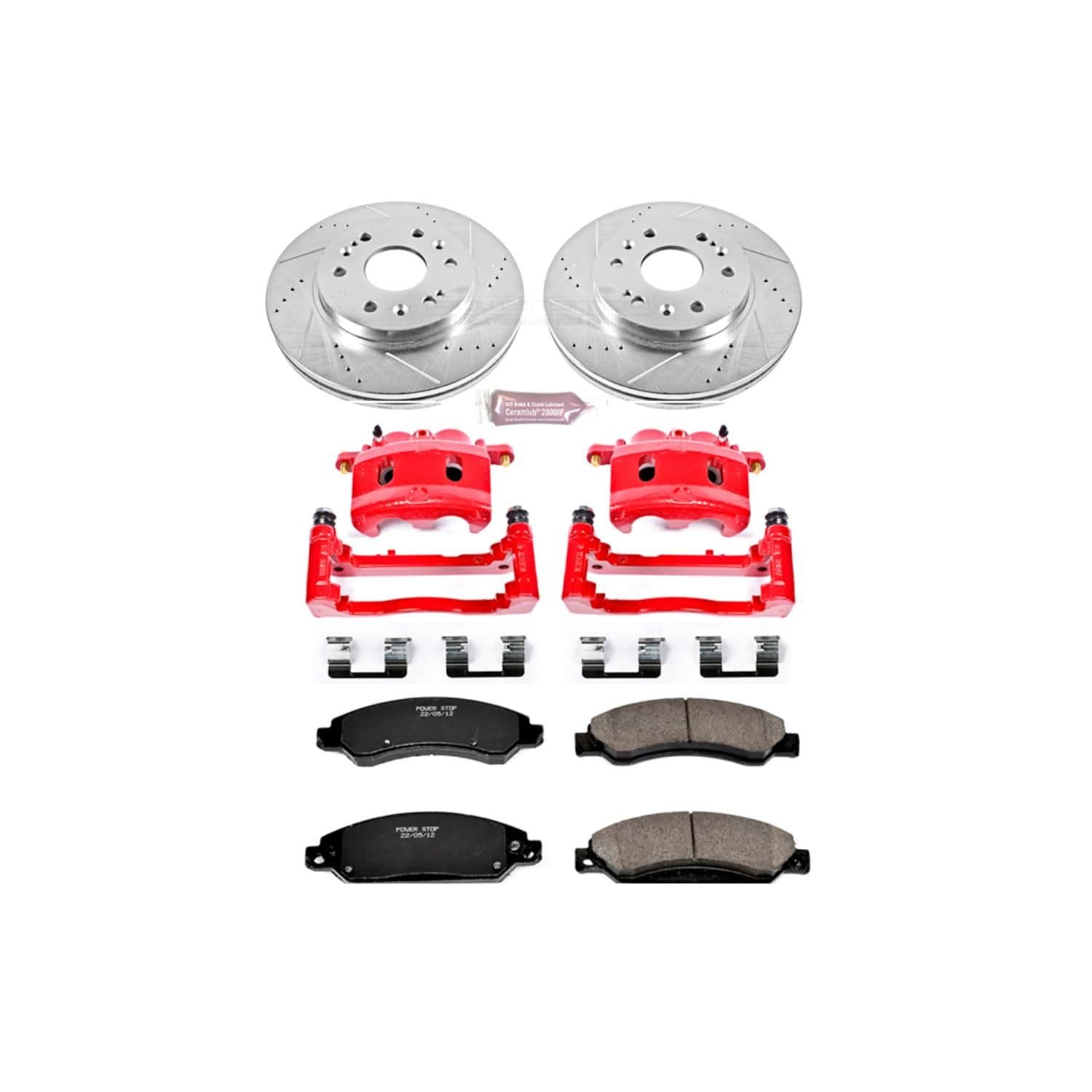 PowerStop Performance Brake Pads / Rotors Kit KC2067 for Cadillac Escalade ESV