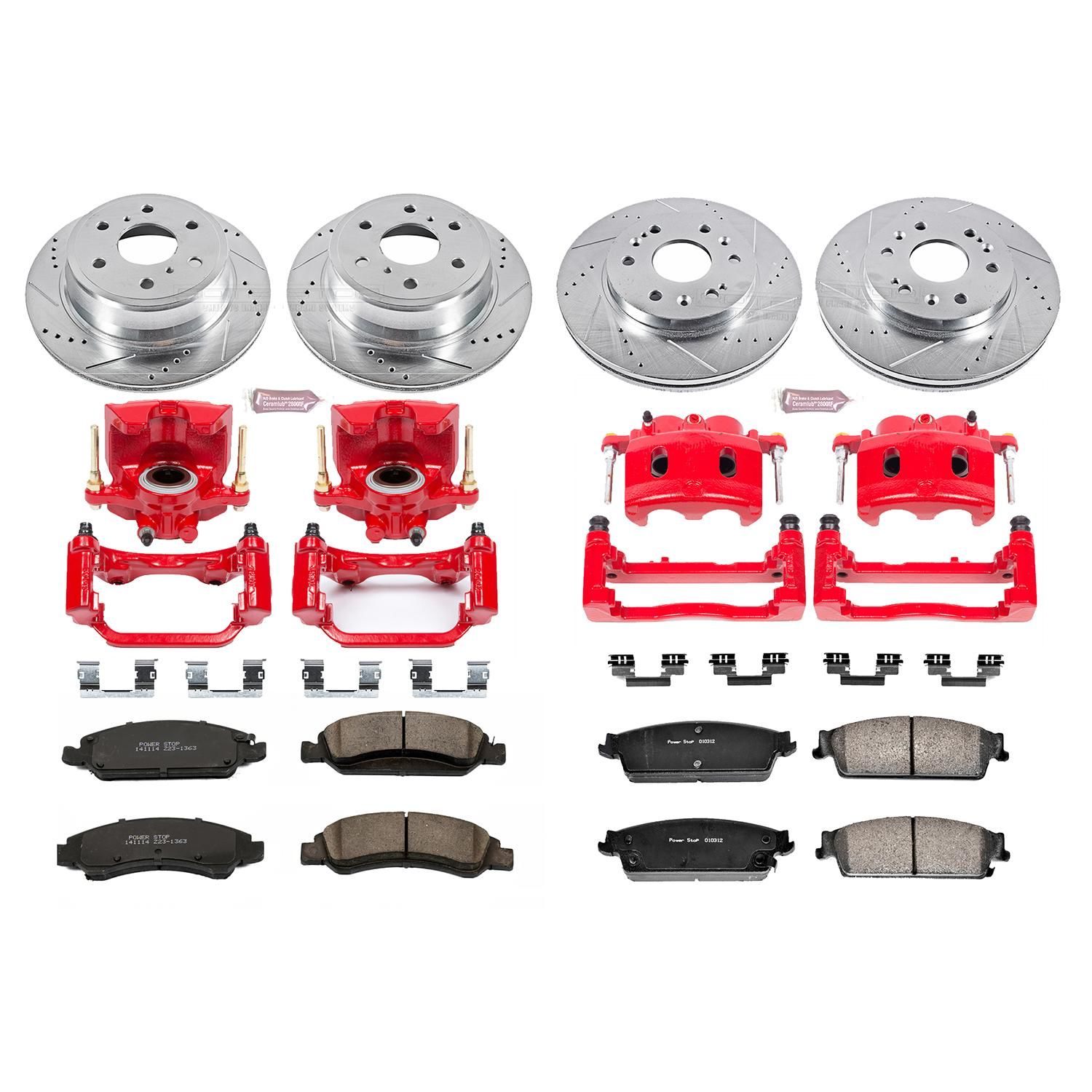 CERAMIC POWER GEAR アクセサリーセット PowerStop Performance Brake Pads / Rotors Kit KC2070 | AutoZone
