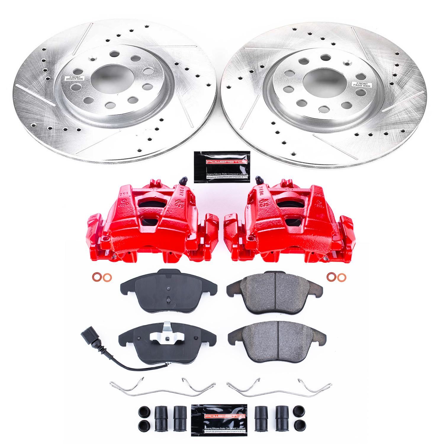 PowerStop Performance Brake Pads / Rotors Kit KC2963 for Volkswagen Passat