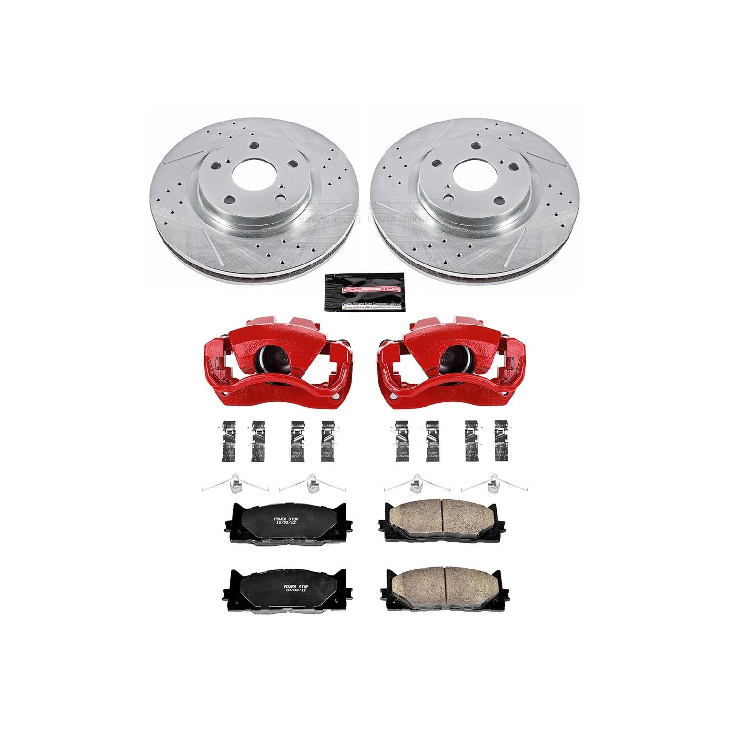PowerStop Performance Brake Pads / Rotors Kit KC3053 for Toyota Avalon