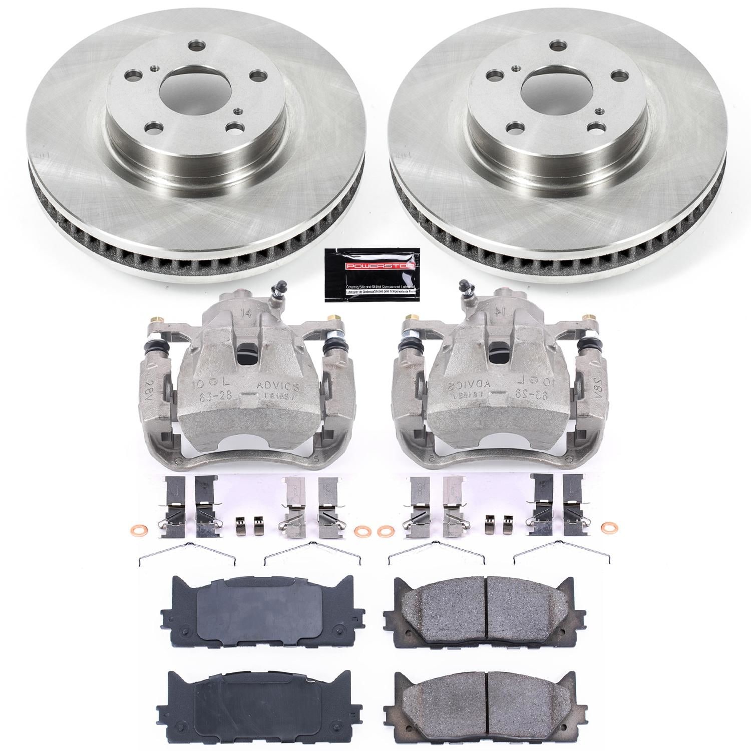 PowerStop Performance Brake Pads / Rotors Kit KCOE3053 for Toyota Avalon