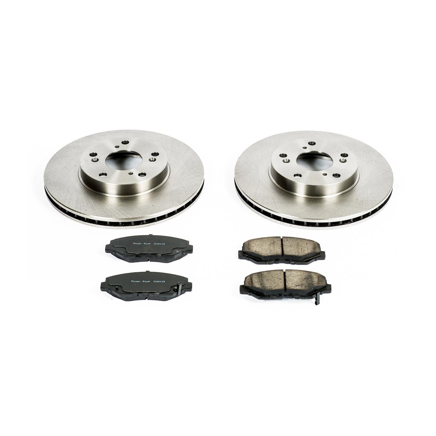 PowerStop Performance Brake Pads / Rotors Kit KOE1043 for Honda Pilot