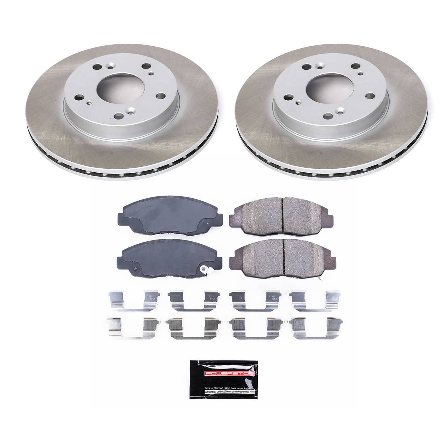 PowerStop Performance Brake Pads / Rotors Kit KOE2384 for Honda Pilot
