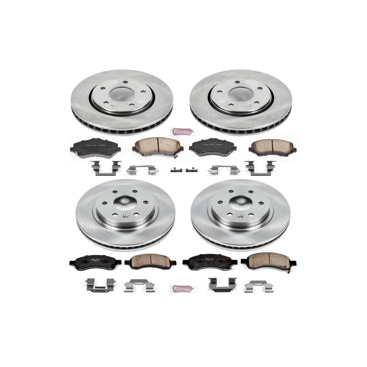 Power Stop KOE4654 Front 1-Click OE Replacement Brake Kit For Allure / LaCrosse 792088967404