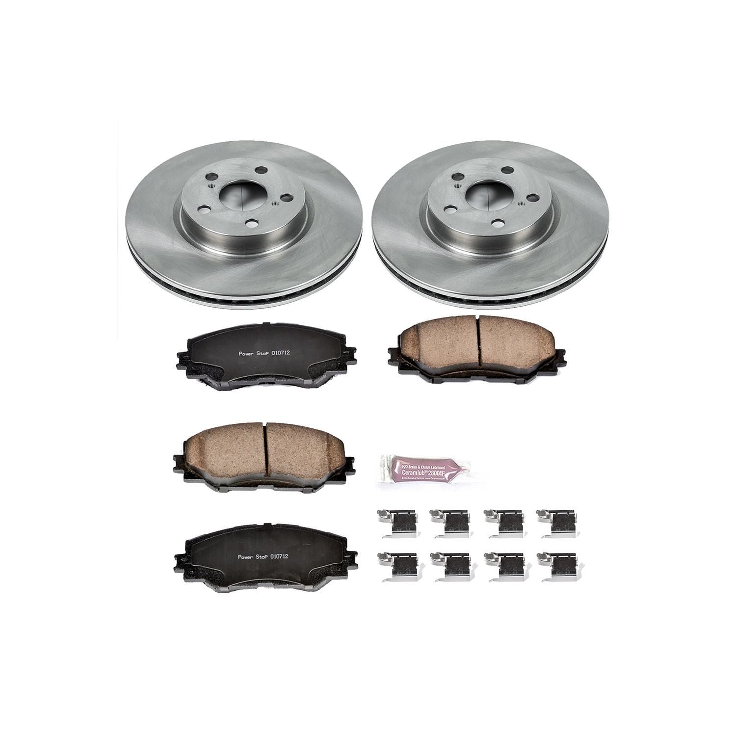 PowerStop Performance Brake Pads / Rotors Kit KOE4669 for Honda Pilot