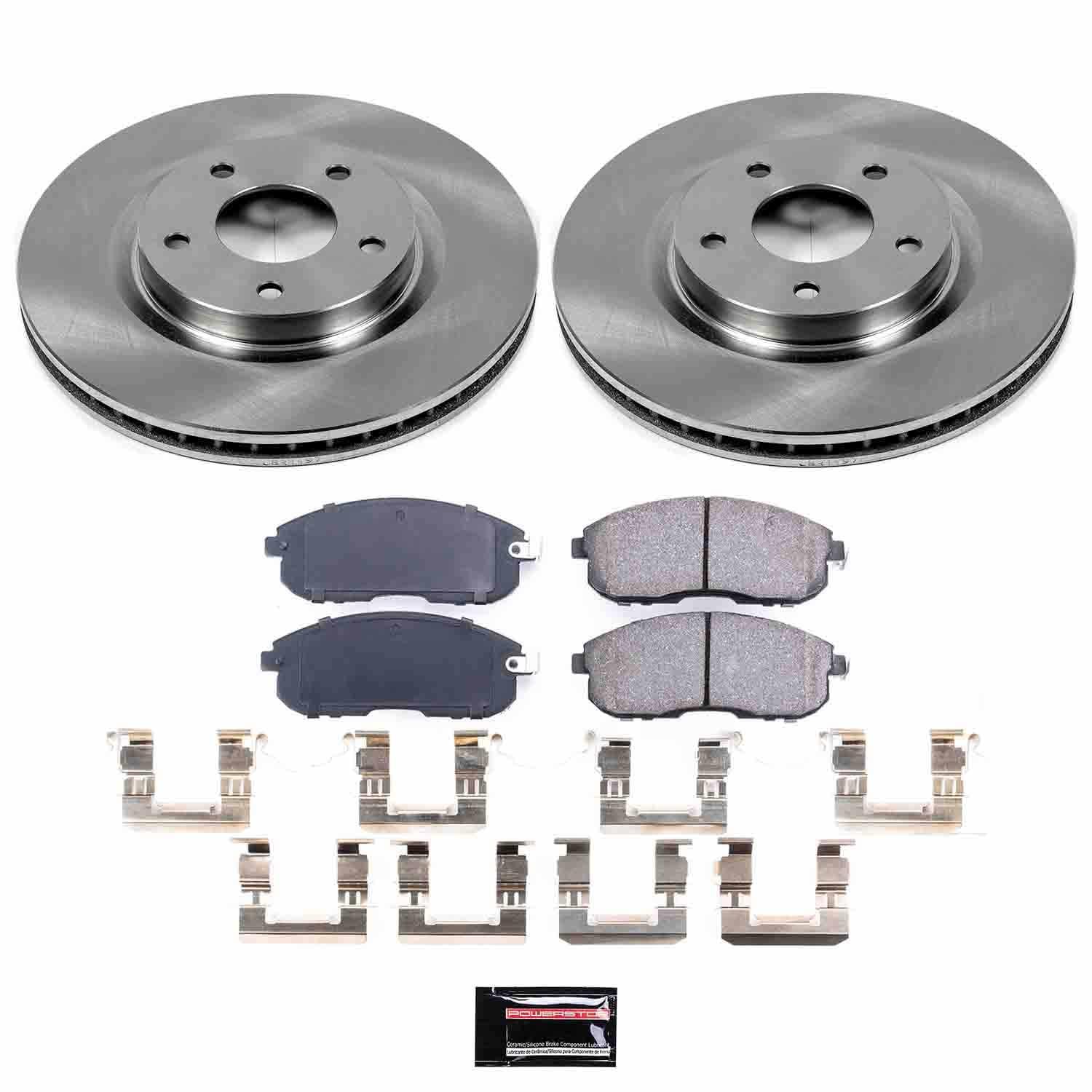 PowerStop Performance Brake Pads / Rotors Kit KOE5217 for Nissan Sentra