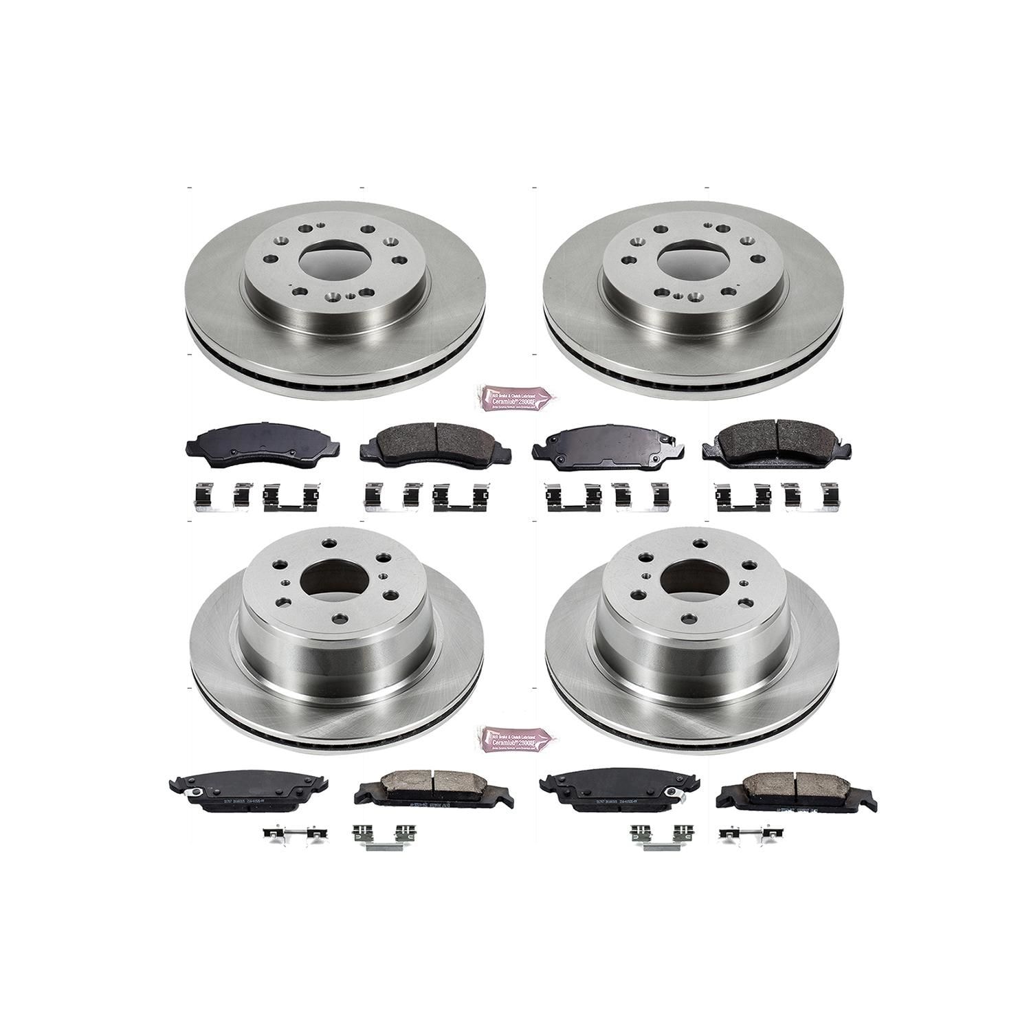 PowerStop Performance Brake Pads / Rotors Kit KOE6560 for Honda Pilot