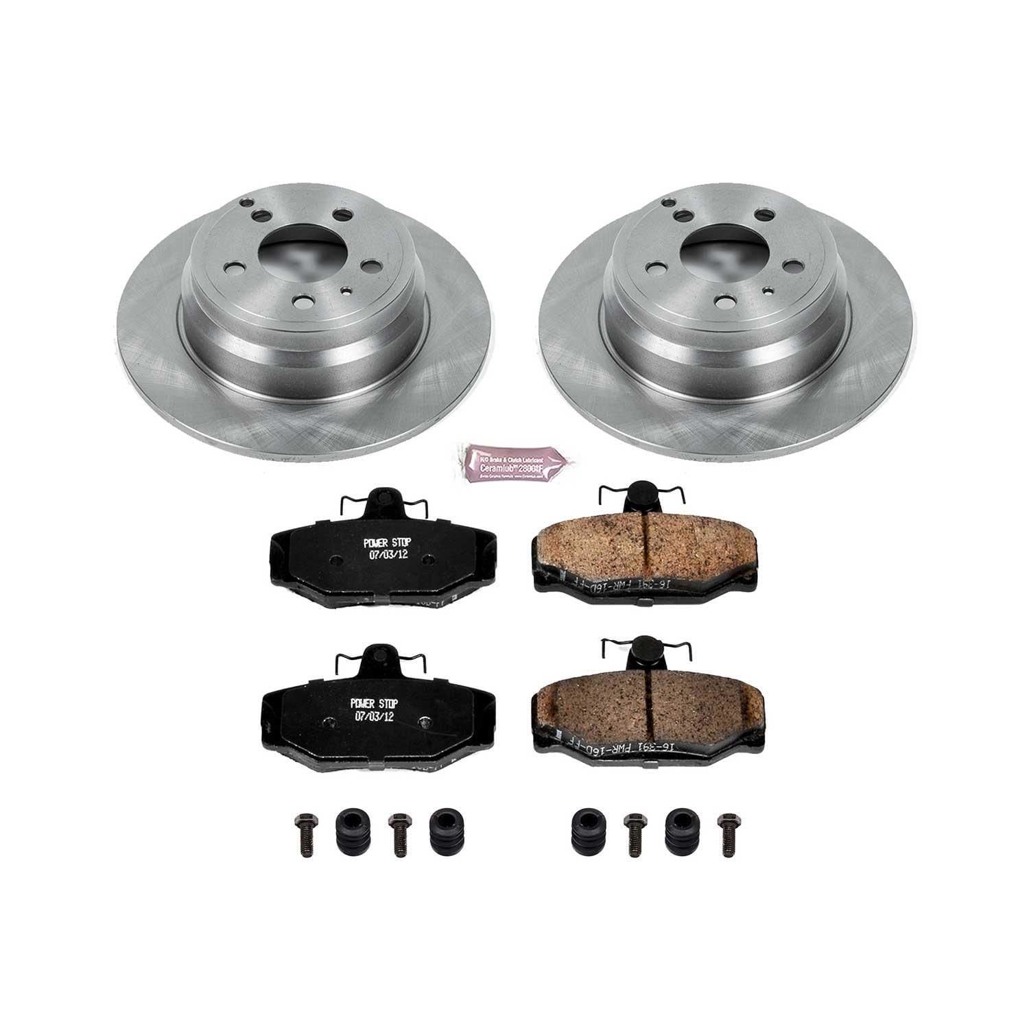 Power Stop Performance Brake Pads / Rotors Kit KOE7499 for Volkswagen Passat