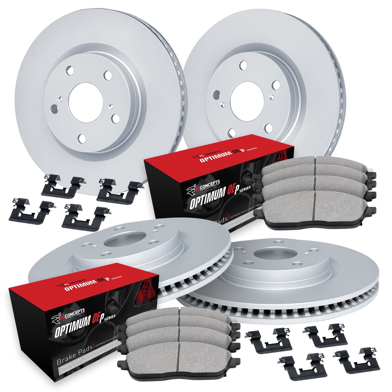 R1 Concepts Kit rotore freno posteriore | Forato e scanalato