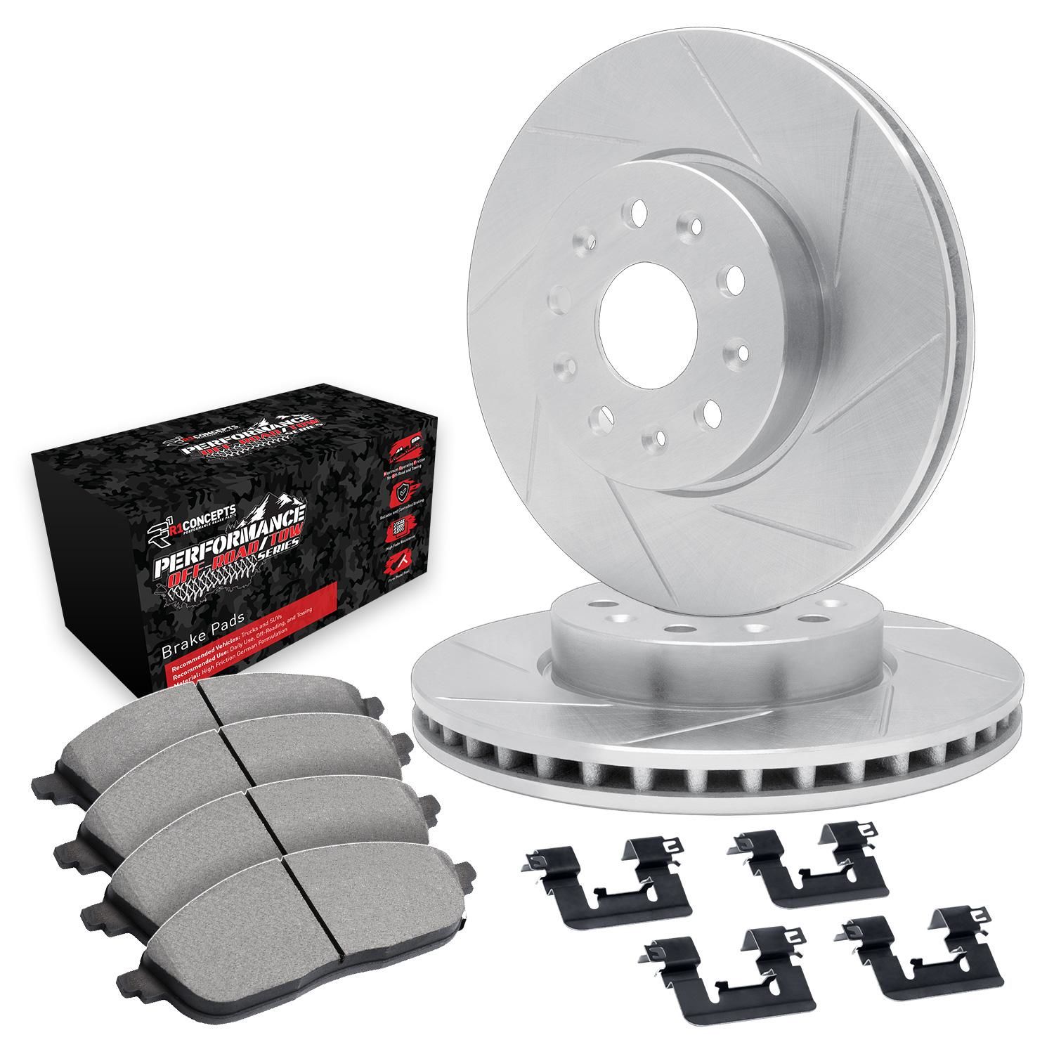 R1 Concepts Kit Dischi Freno Posteriori WDPN1-76061 - Carbon Series - Ghisa G3000 Con Finitura Antiruggine