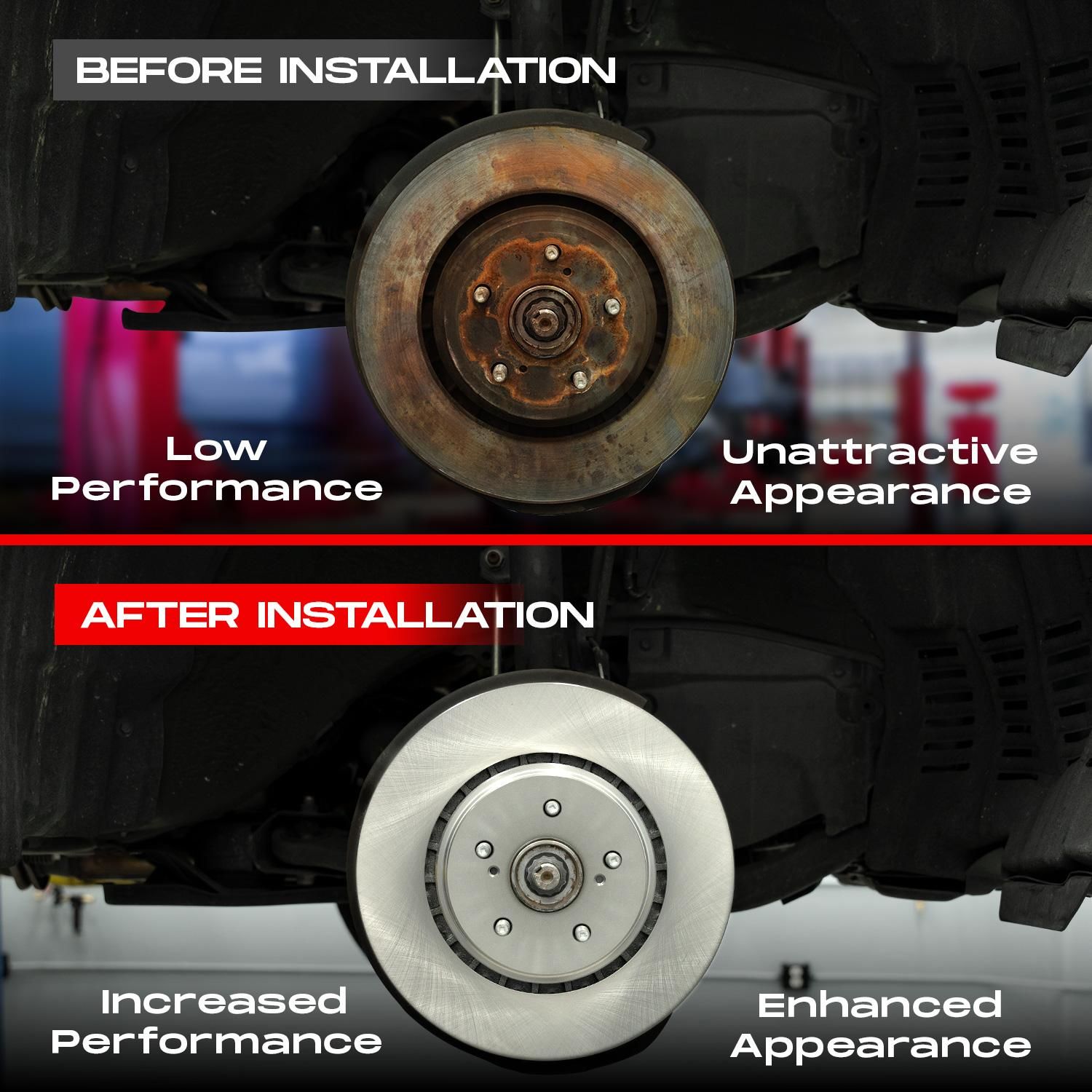 Ceramic Brake Pads And Rotors WFWN1-67087