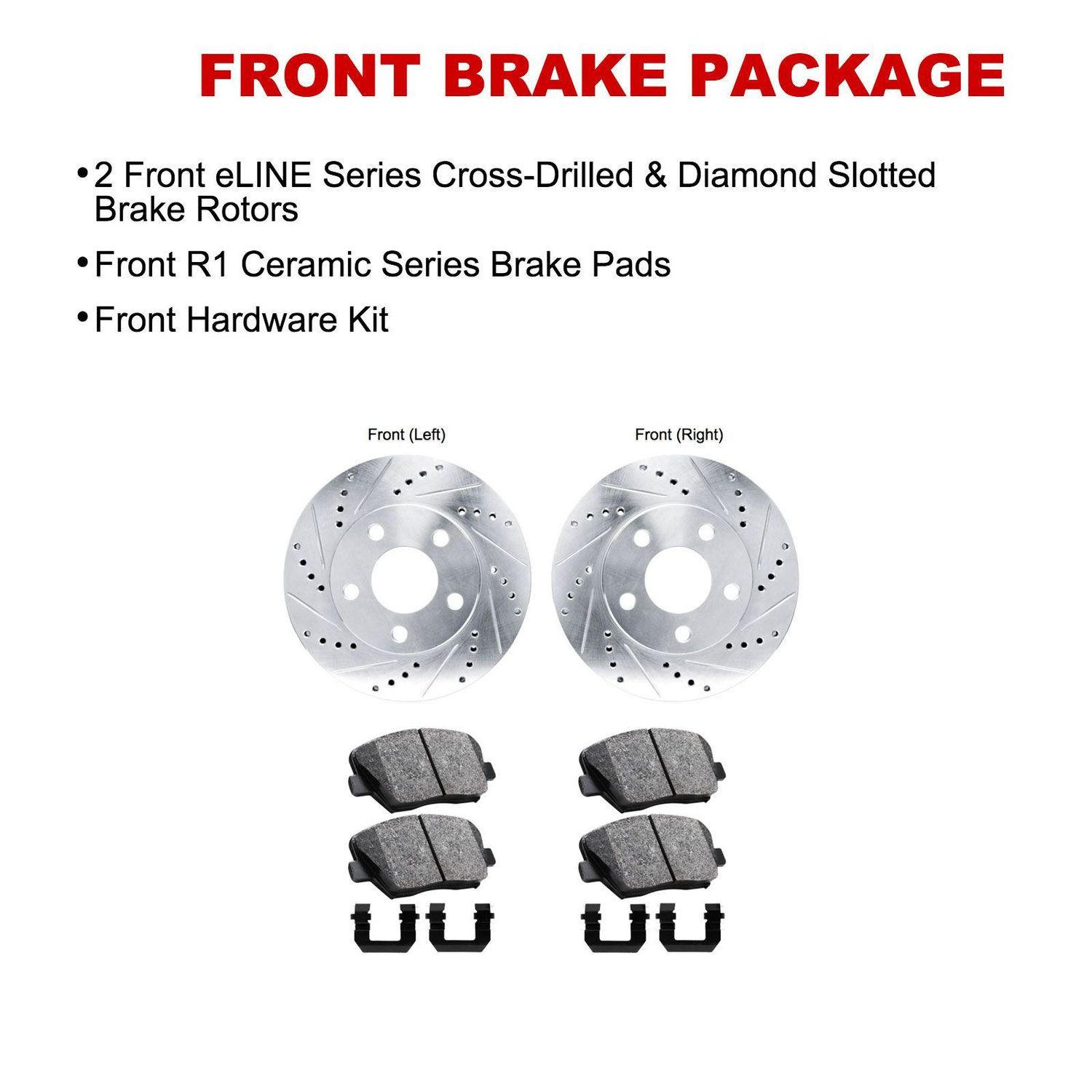 R1 Concepts Front Brake Rotor Kit |Brake Rotors| Brake Disc WFPN1-56016 - View #5