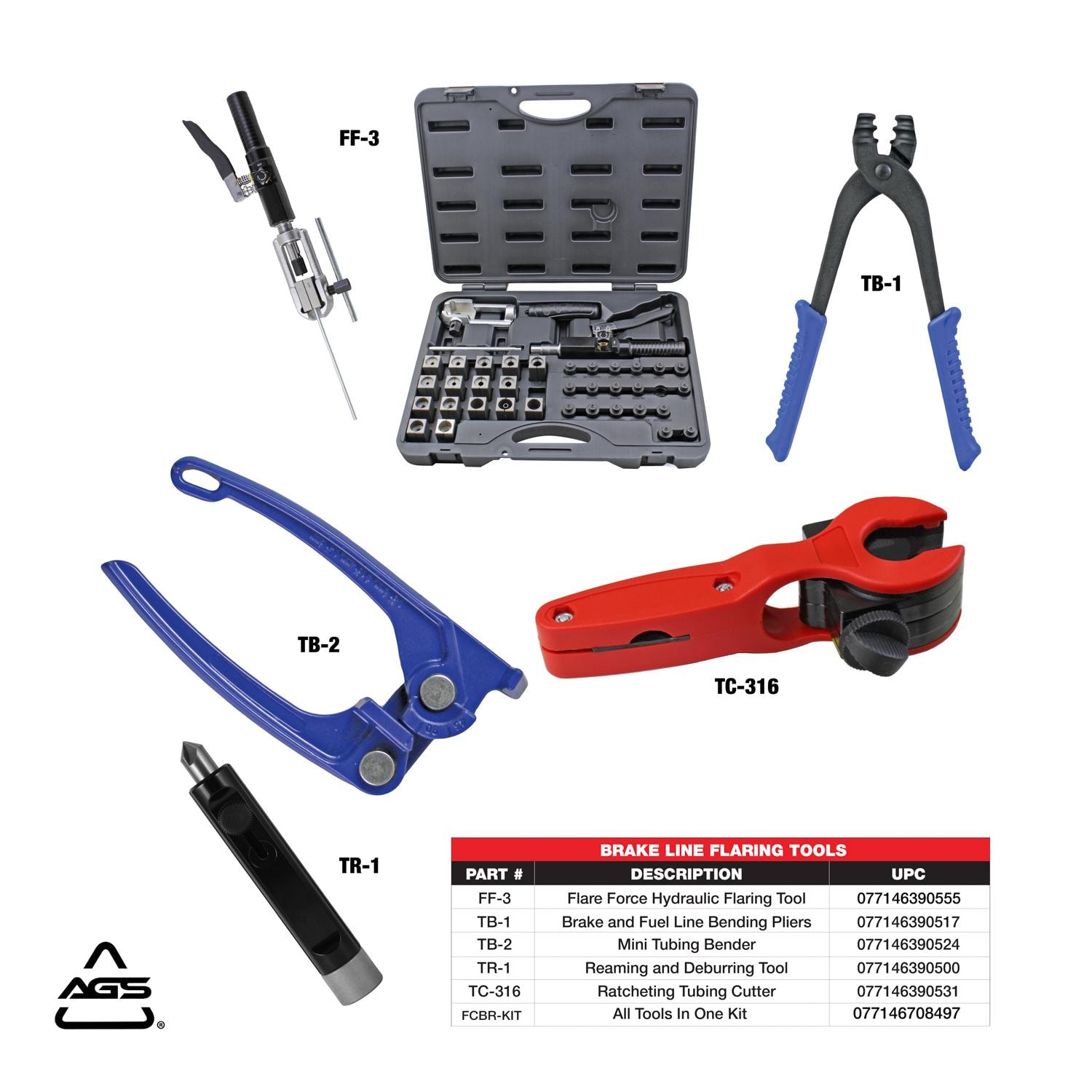 AGS Tube Flaring Tool FCBR-KIT | AutoZone