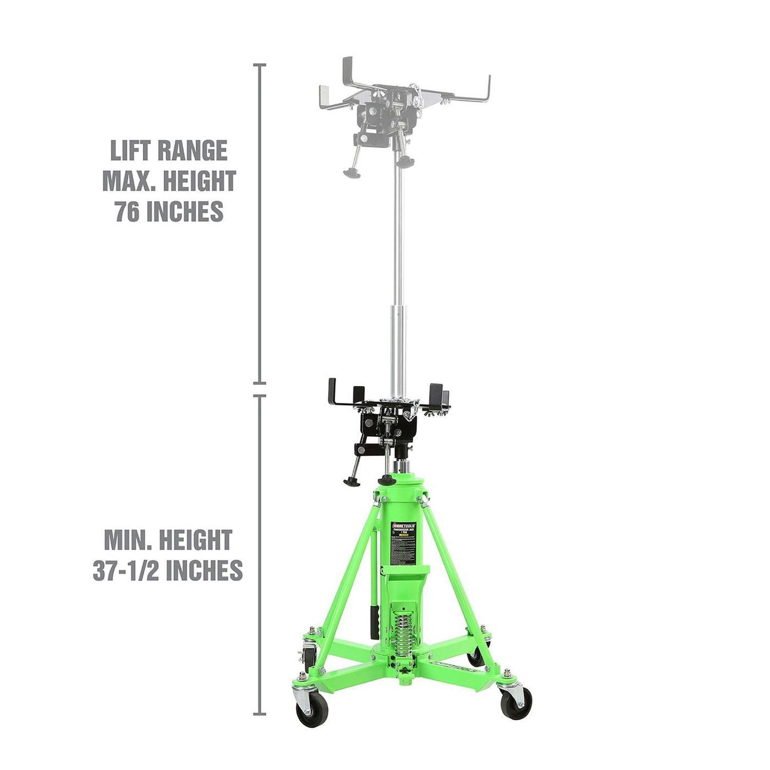 OEMTOOLS 1 Ton 2 Stage Telescoping Transmission Jack | AutoZone