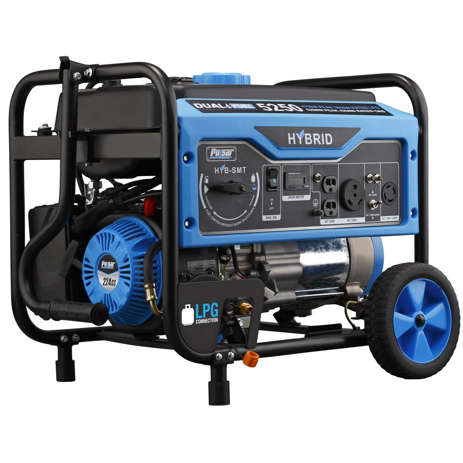 Pulsar 5,250 Watts Dual Fuel Portable Generator | AutoZone